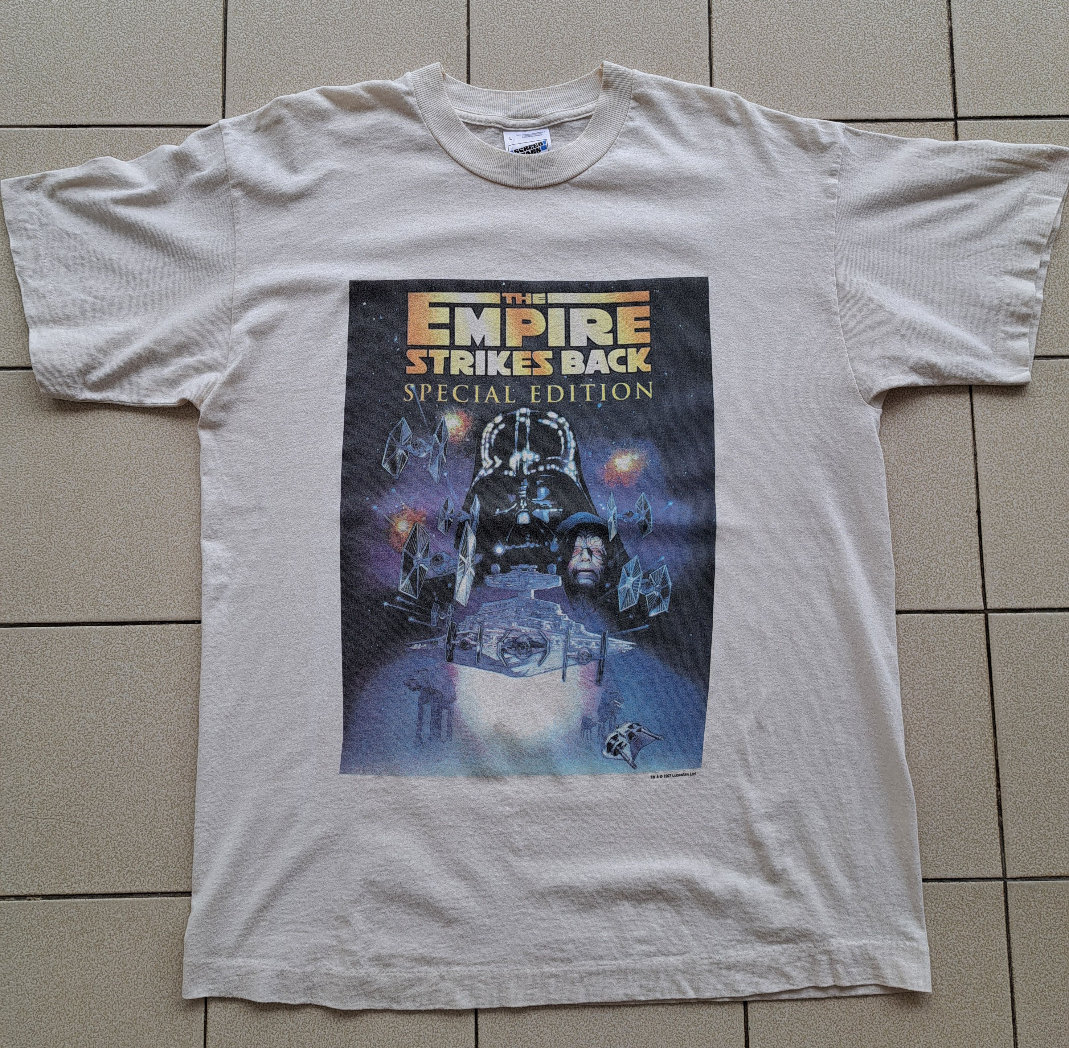 Star Wars × Vintage Vintage Star Wars Empire Strikes Back T-Shirt Size US L / EU 52-54 / 3 - 2 Thumbnail