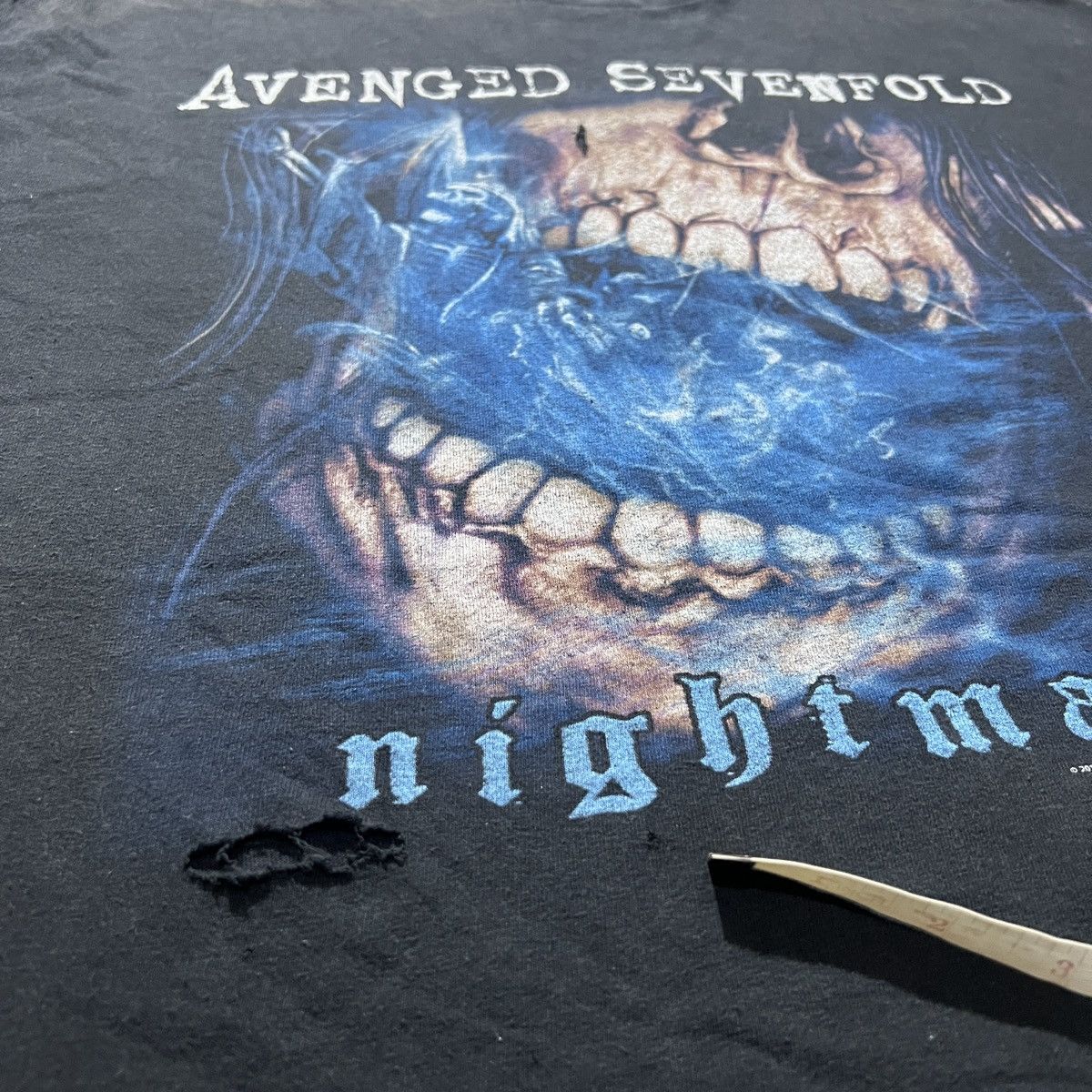 Band Tees Vintage Y2K Avenged Sevenfold A7X 2XL Thrashed Faded Metal Size US XXL / EU 58 / 5 - 4 Thumbnail