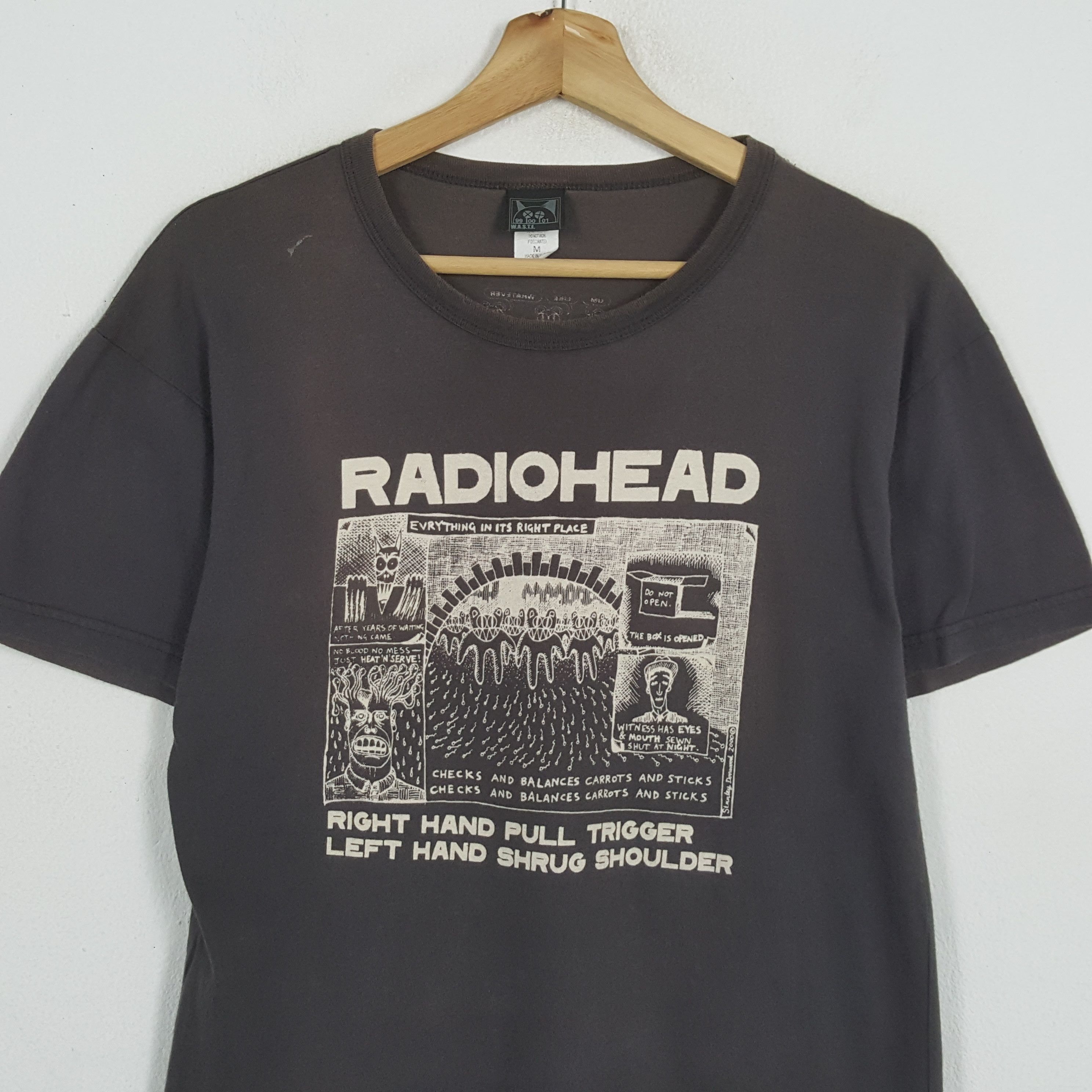 Band Tees × Vintage Vintage RADIOHEAD English Rock Band T-Shirts Size US M / EU 48-50 / 2 - 2 Thumbnail