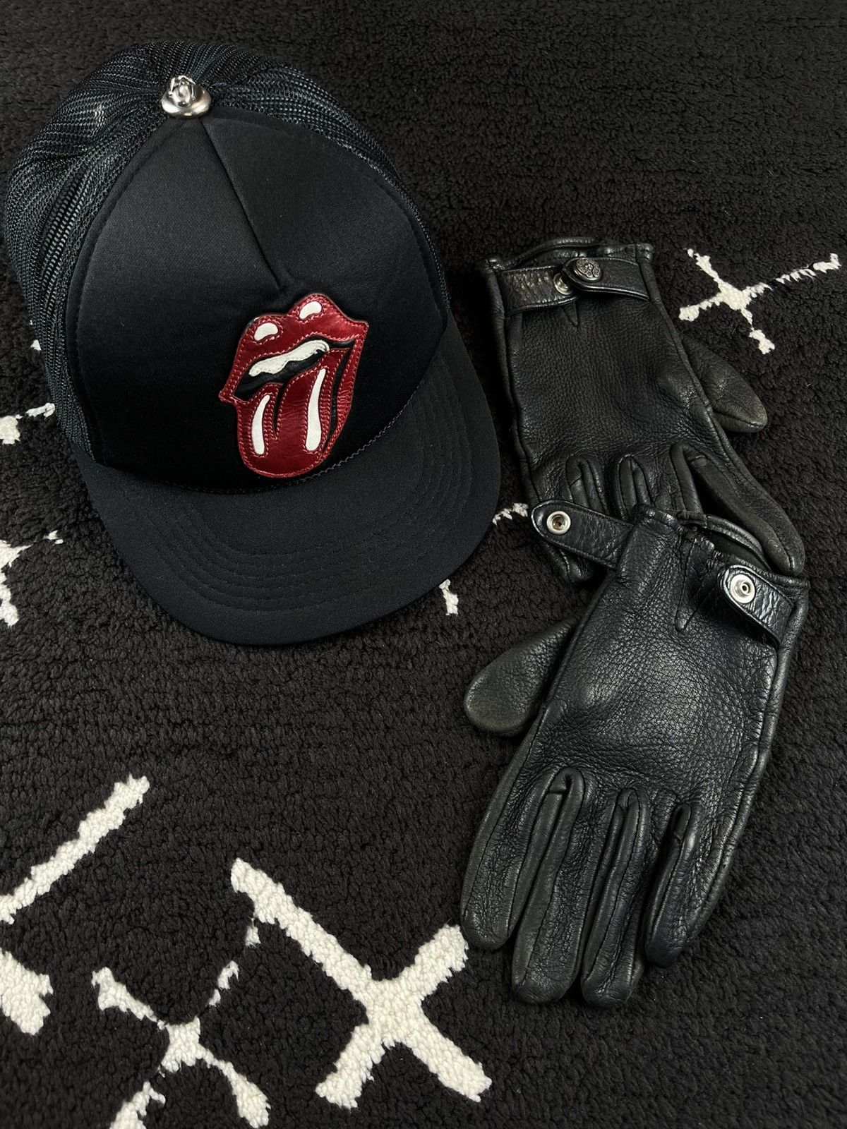 Chrome Hearts Chrome Hearts Silver Horseshoe Leather Gloves Black Size ONE SIZE - 2 Thumbnail