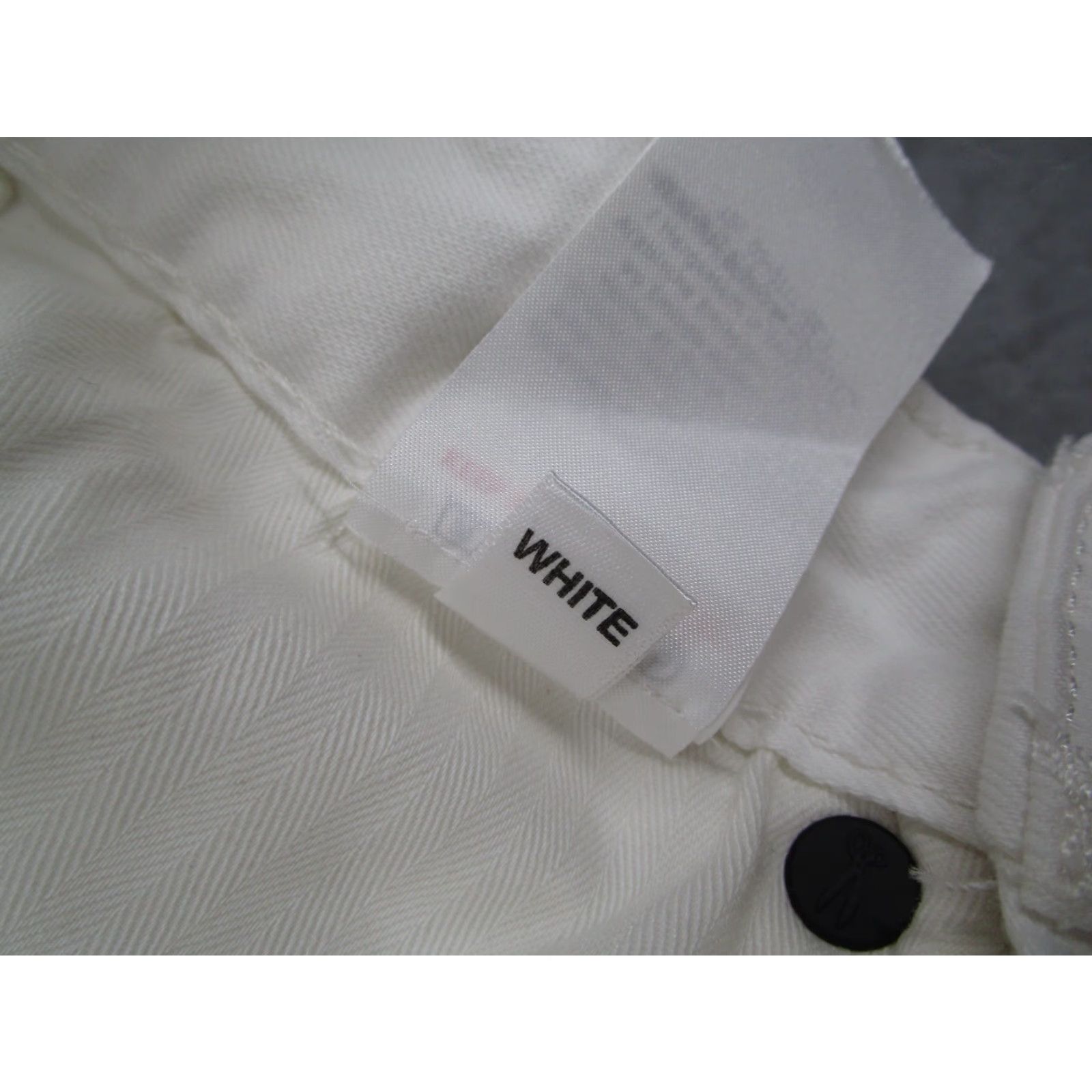DENHAM Denham Jeans Women Mid Rise Button Fly Razor Slim Fit White 27 27W x 32L Denim 5-Pocket Classic Crochet? Size 27" / US 4 / IT 40 - 6 Thumbnail