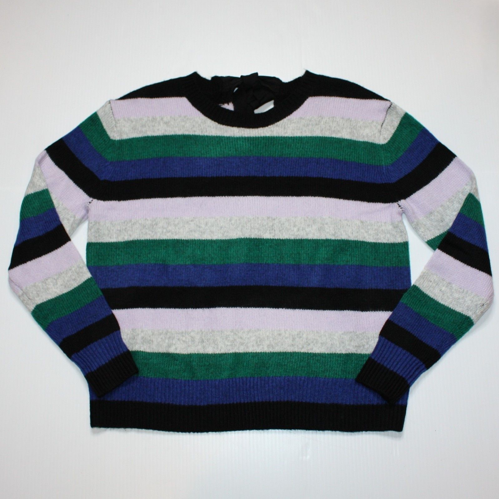 Other Halogen Bow Back Sweater with Multi Stripes NWT $69 Size M / US 6-8 / IT 42-44 - 1 Thumbnail