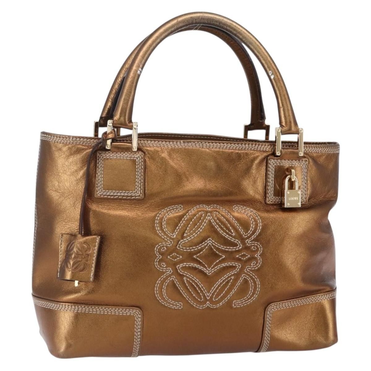Loewe Vintage Anagram Tote Leather