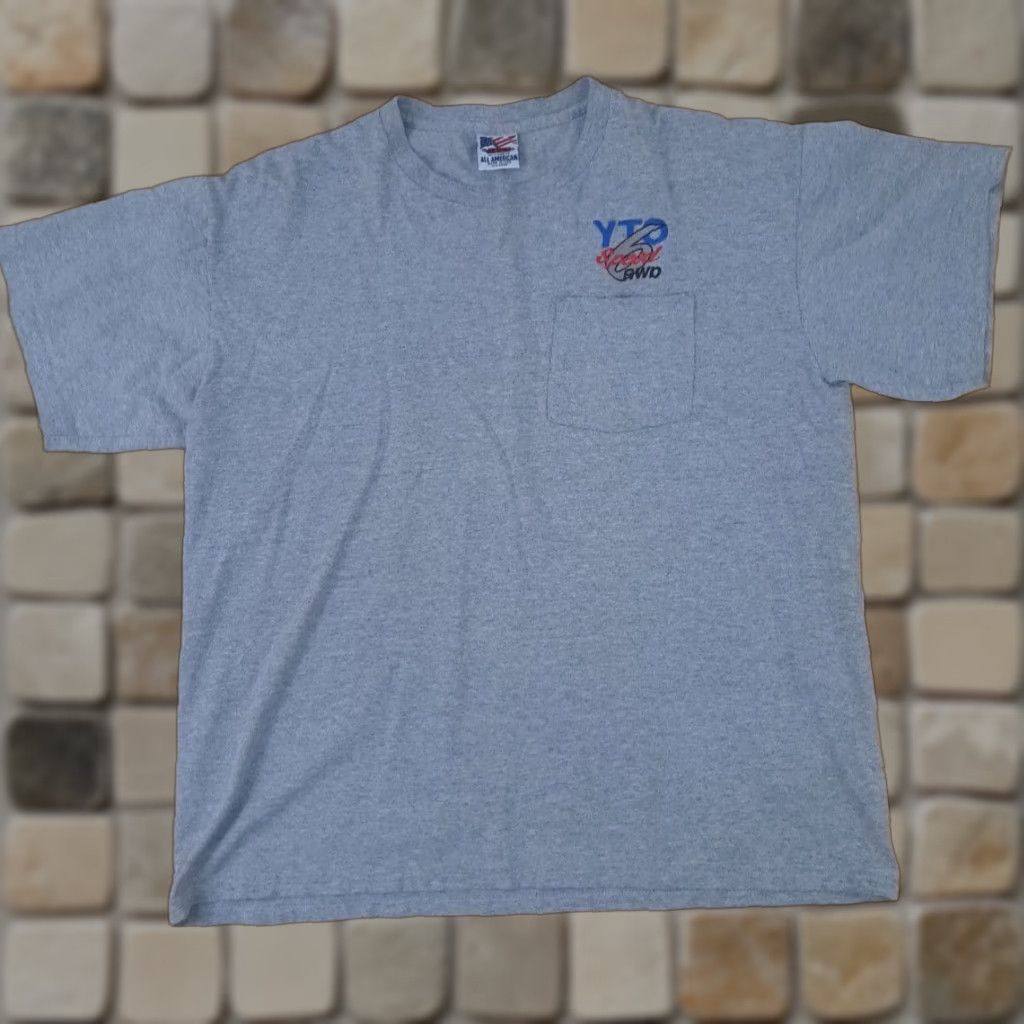Henson Jenson USA YTO 6 Speed RWD Transmission T-Shirt XL Gray Mens Short Sleeve X-Large USA Made Size US XL / EU 56 / 4 - 1 Thumbnail