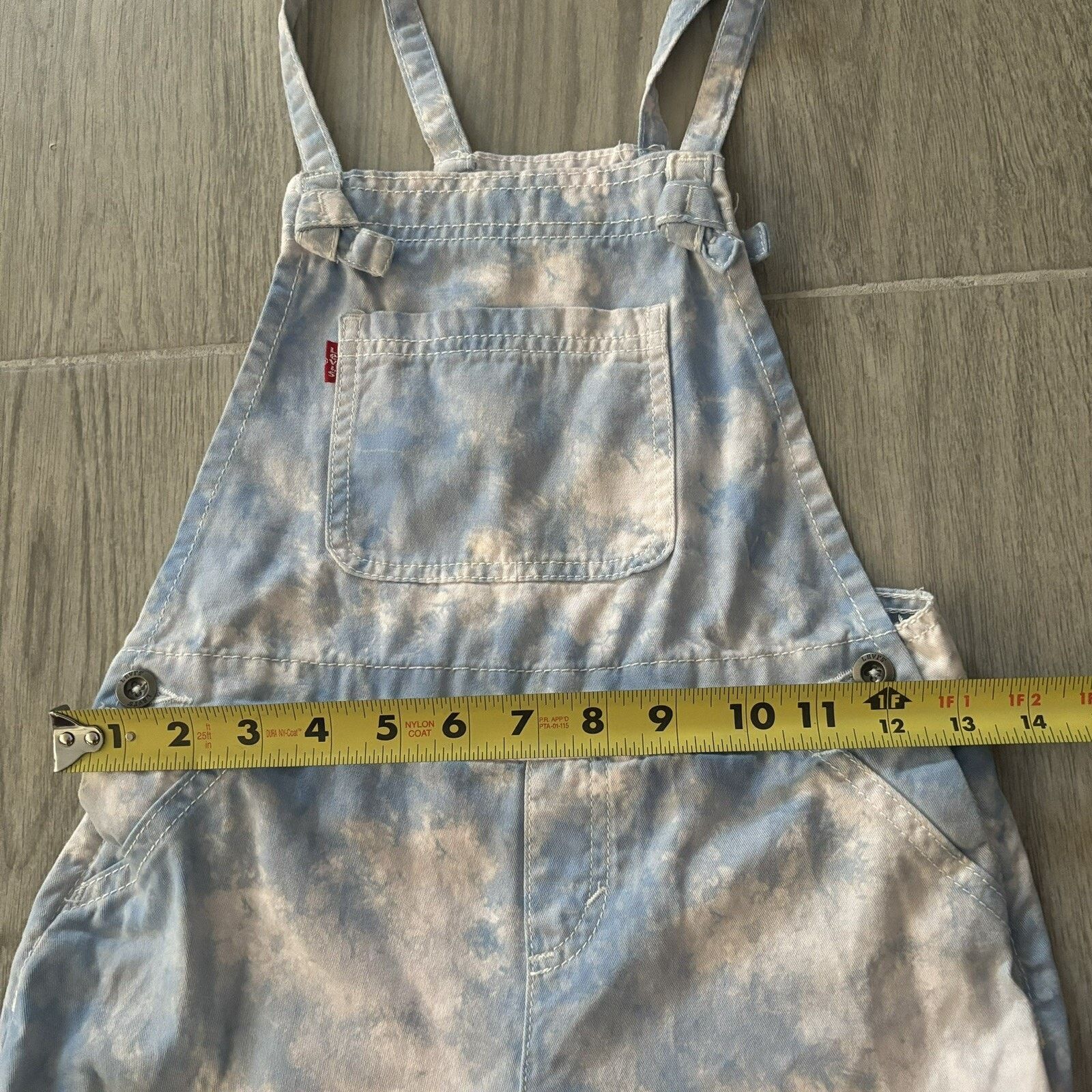 Levi's Levi’s Girls 7/8 Regular Shortalls Cloud Wash Jeans Overall Size 30" / US 8 / IT 44 - 7 Thumbnail