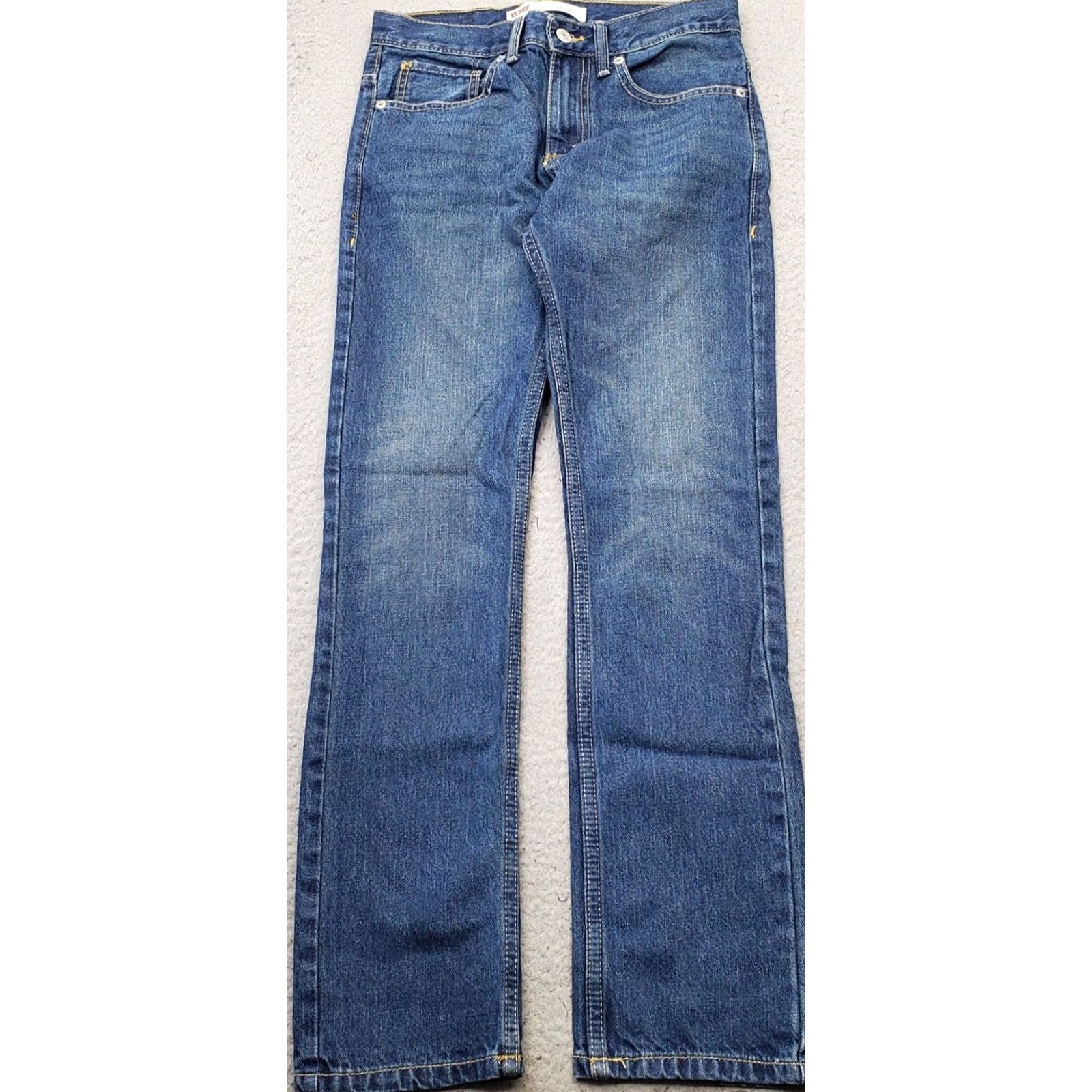 Levi's Levi's 511 Straight Jeans Womens Size 16 Blue Denim Stretch Regular 28" Waist 28.5" Inseam 5-Pocket Distressed? No Red Tab Vintage: No Size 38" / US 16 / IT 52 - 2 Thumbnail