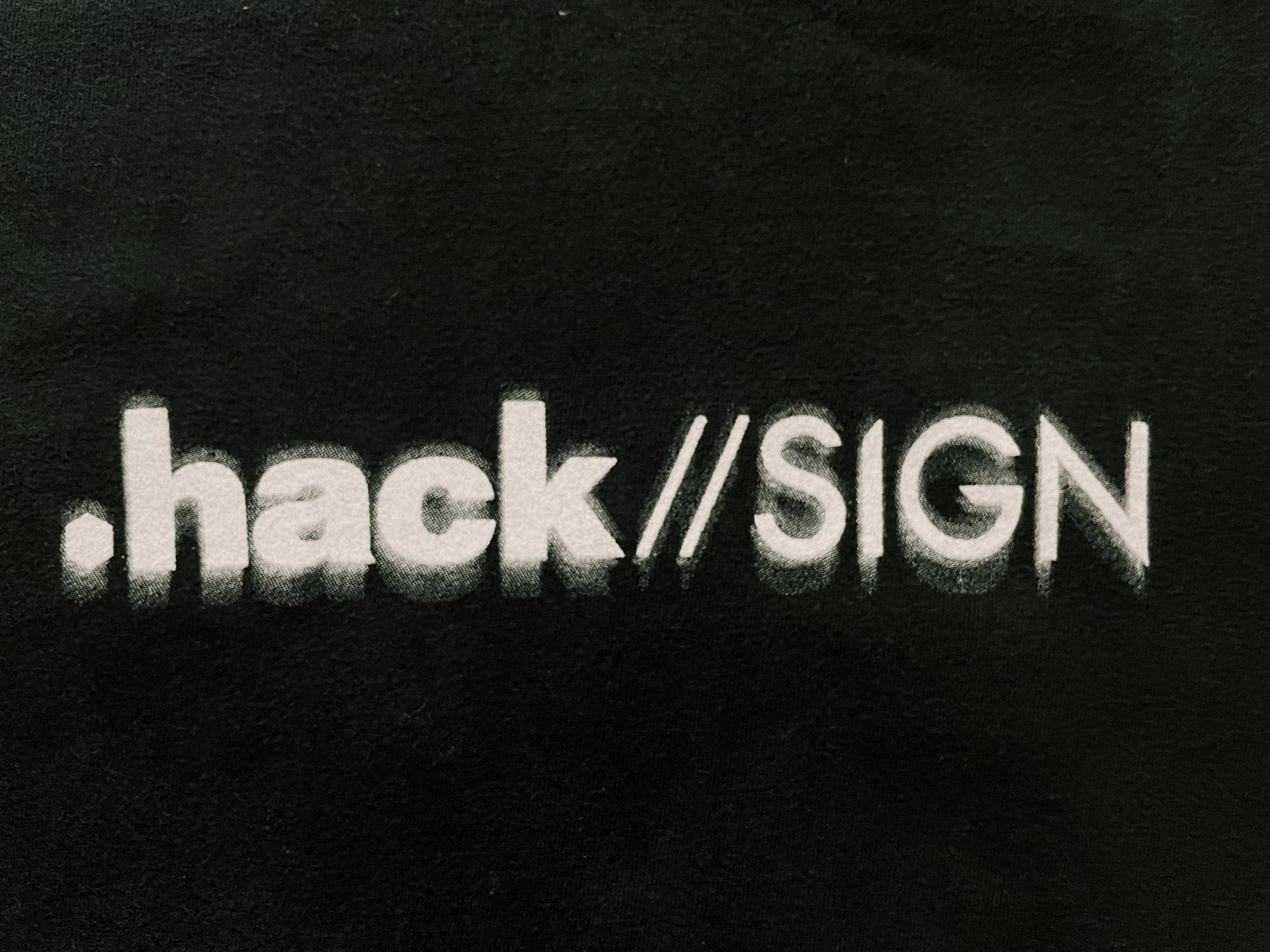 Anime Vintage 2002 .hack//SIGN Short Sleeve T-shirt Black Size US XL / EU 56 / 4 - 5 Thumbnail