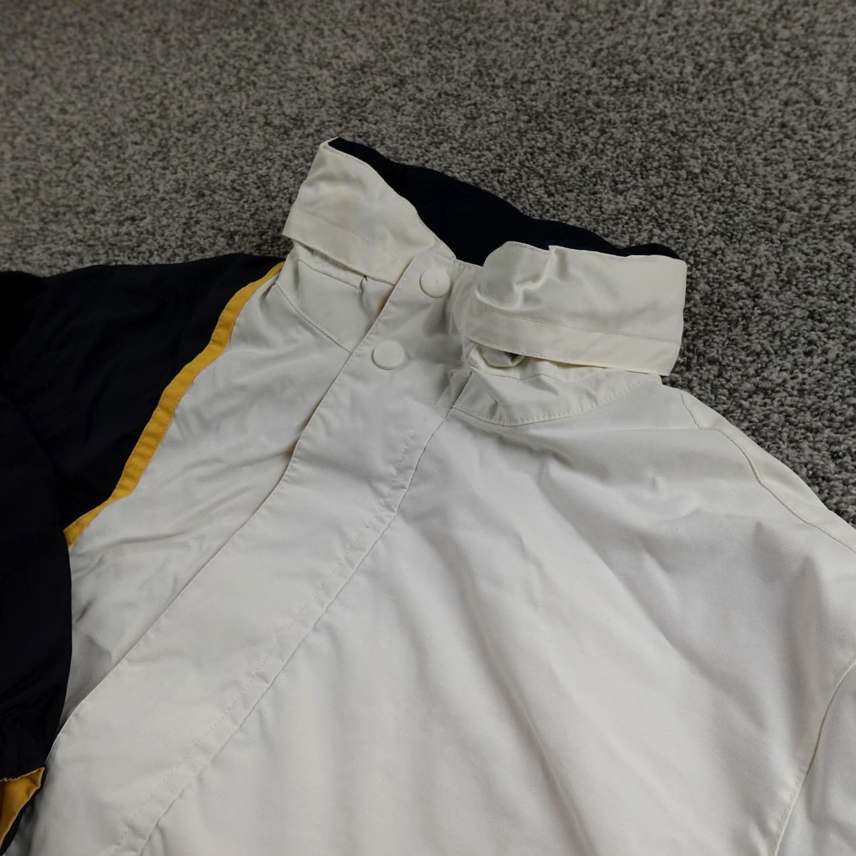 Nautica Nautica Jacket Mens XL White Blue Sailing Colorblock Zip Windbreaker Bomber Coat Size US XL / EU 56 / 4 - 2 Thumbnail