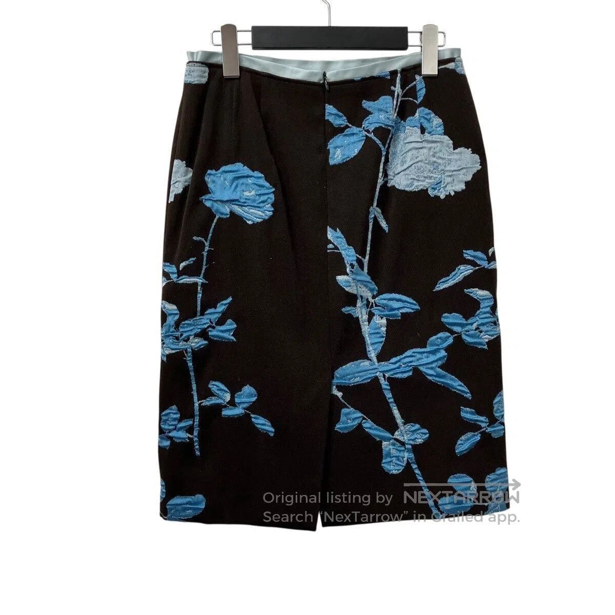Dries Van Noten Dries van Noten Jacquard Embroidered Skirt. Size 35" - 2 Thumbnail
