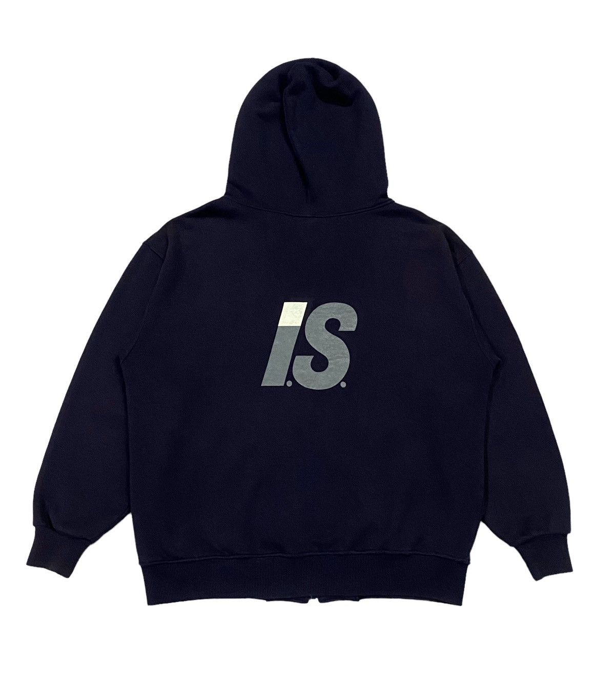 Issey Miyake Vintage Issey Miyake ( I.S ) Big Logo Zip Hoodie Size US M / EU 48-50 / 2 - 2 Thumbnail