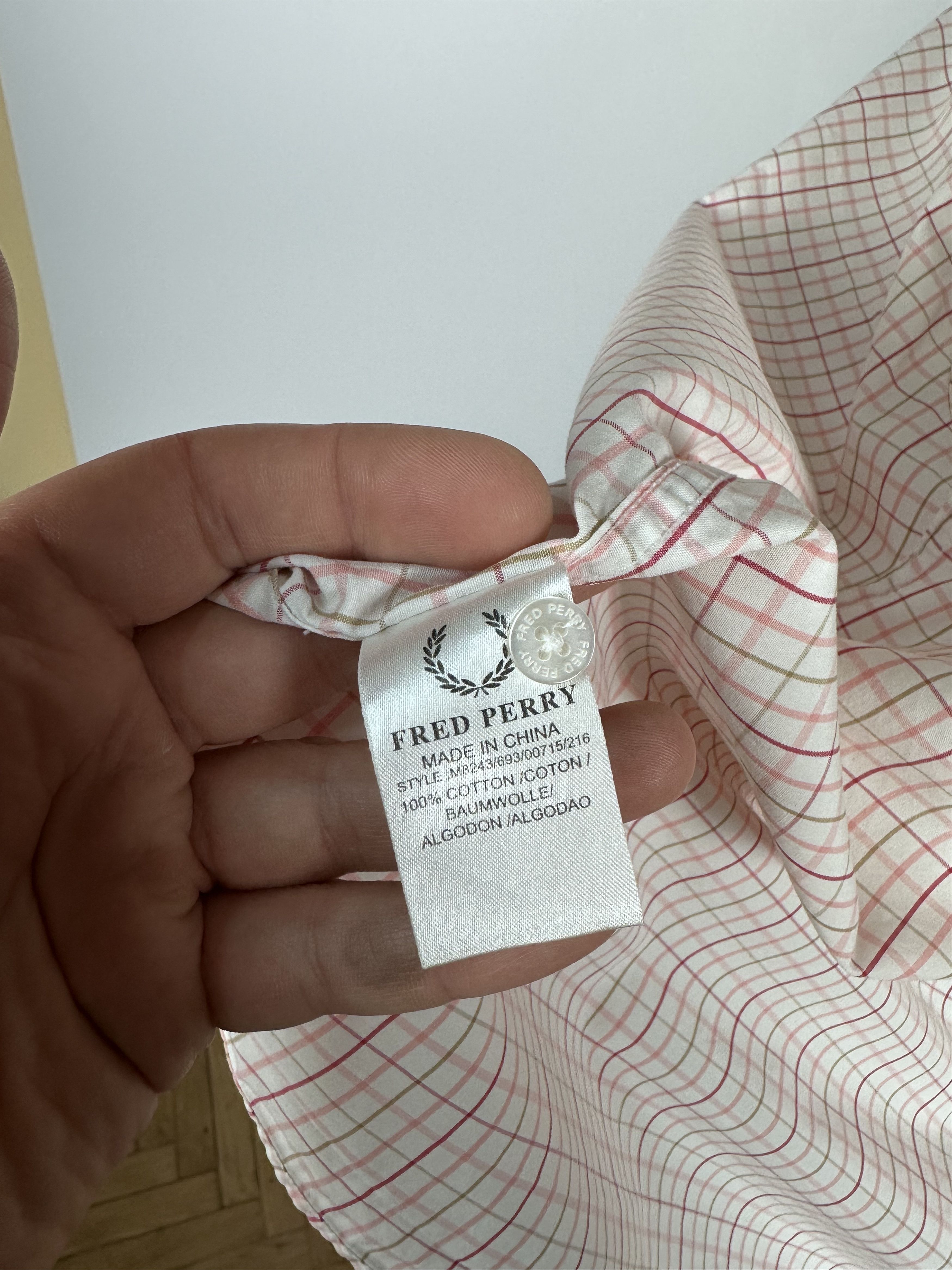Fred Perry × Vintage Fred Perry Short Sleeve Button Down Shirt Check Patterned Size US XL / EU 56 / 4 - 10 Thumbnail