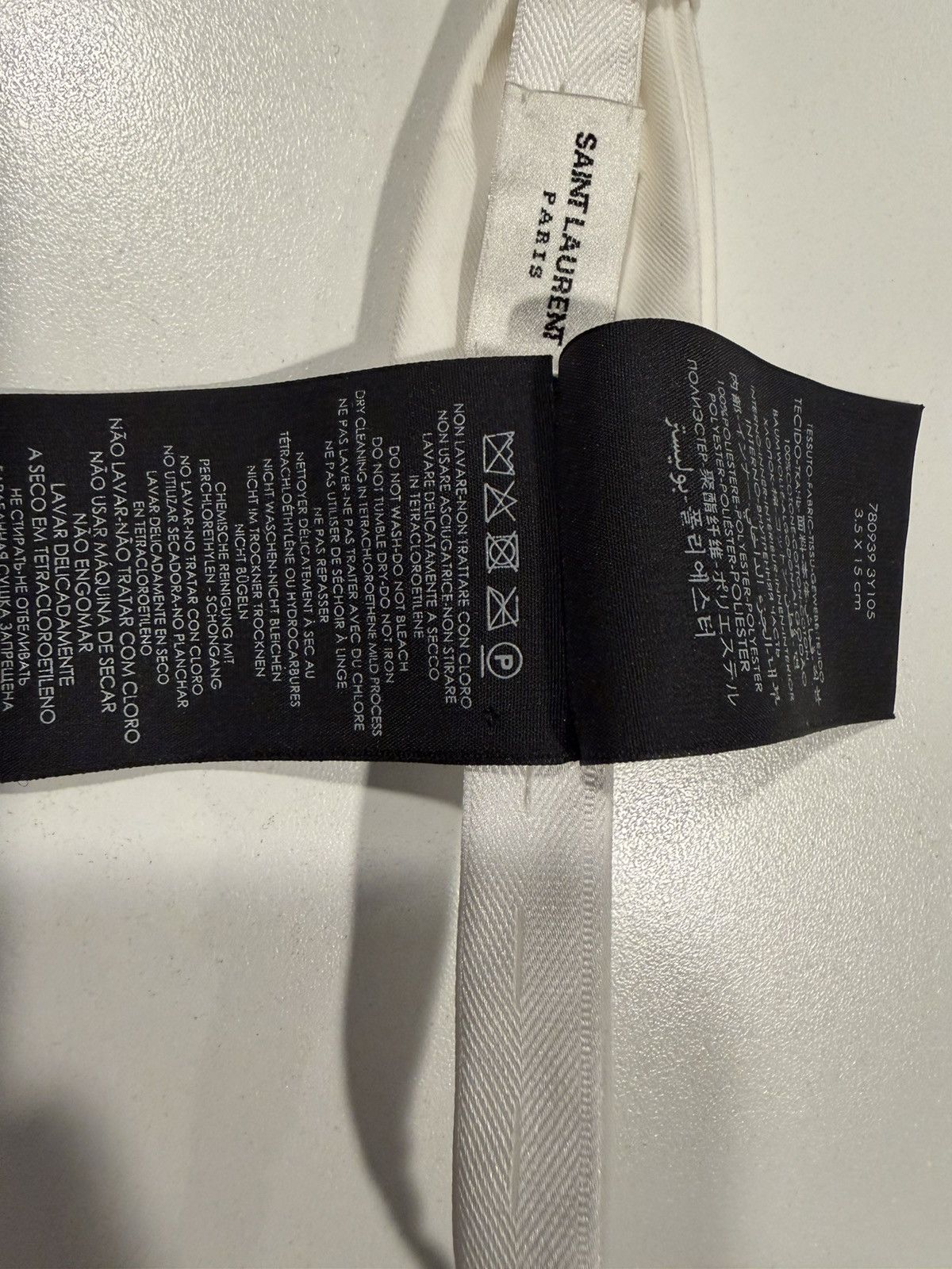 Saint Laurent Paris Saint Laurent mens bow tie. Size ONE SIZE - 6 Thumbnail