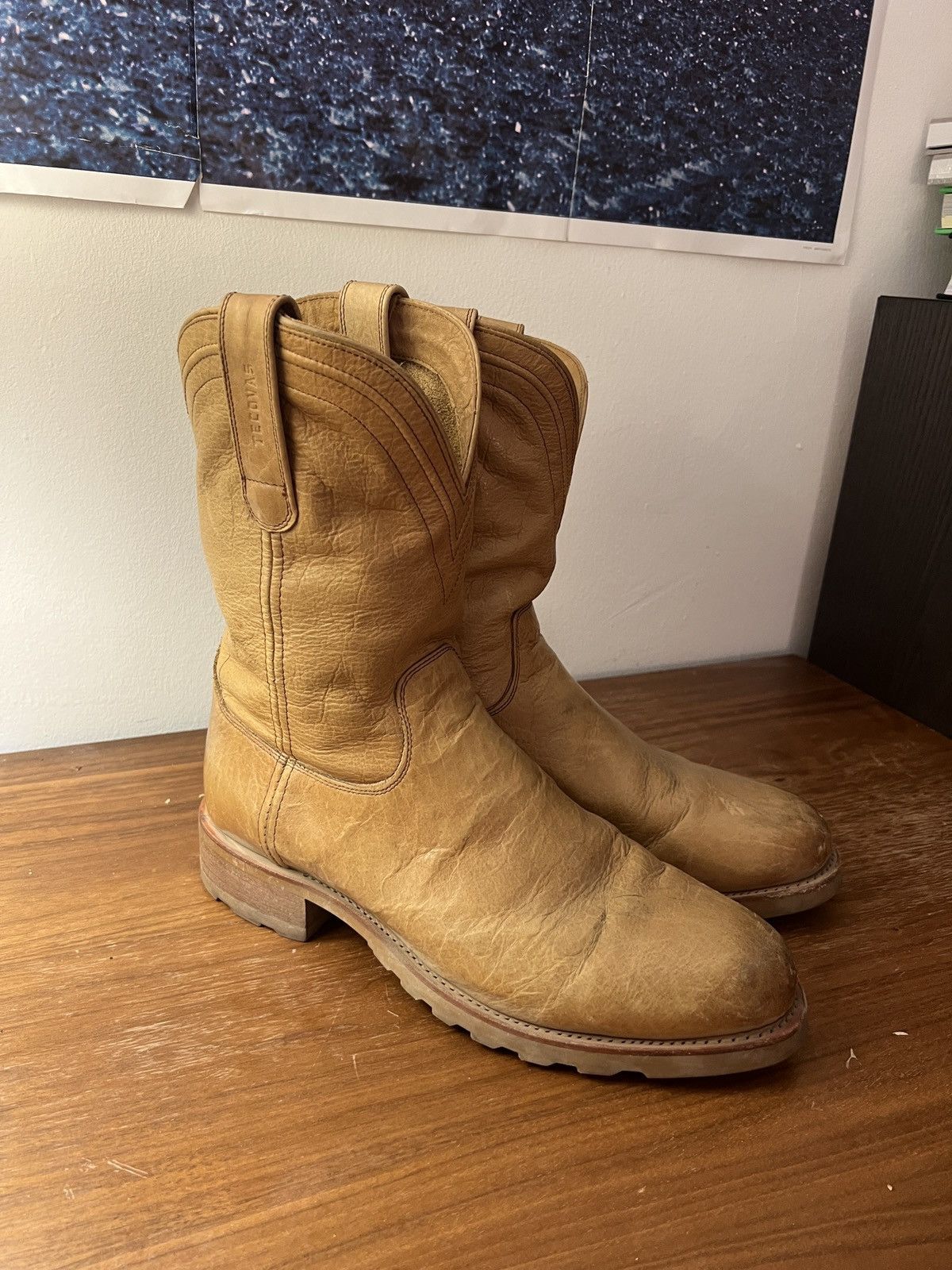 image of Tecovas Stockton Cowboy Boots in Brown, Men's (Size 12)