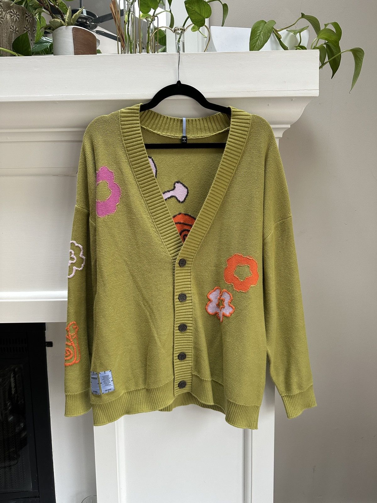 Alexander McQueen Grow Up Logo-Appliquéd Intarsia Cardigan Size US S / EU 44-46 / 1 - 1 Thumbnail