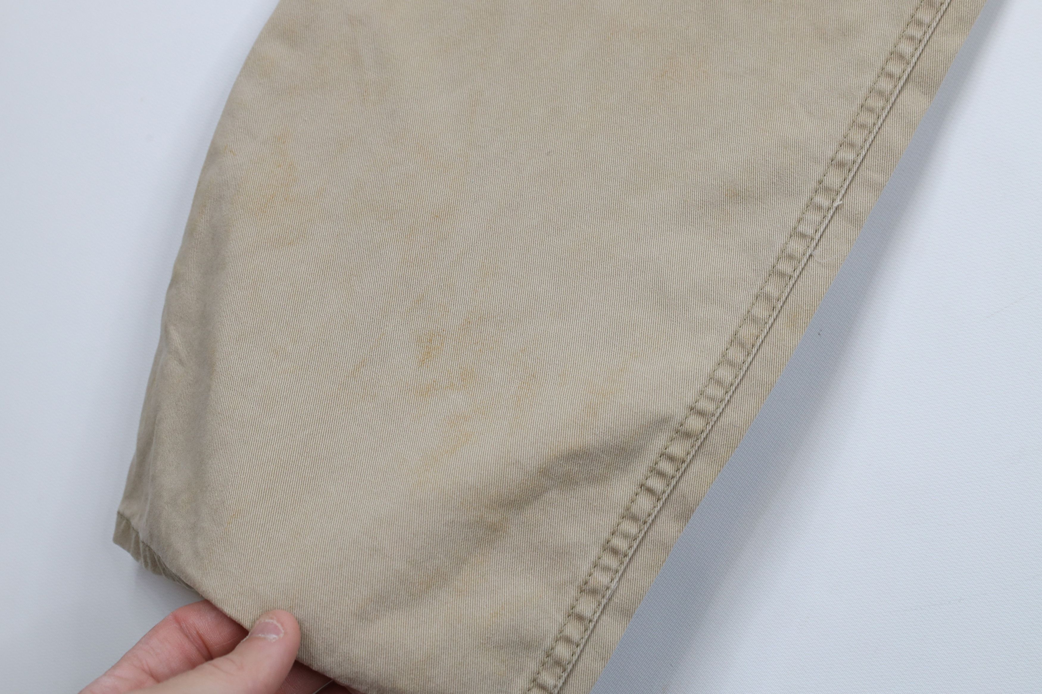 Ralph Lauren × Vintage Deadstock Vintage Ralph Lauren Leg Cotton Twill Pants Beige Size US 34 / EU 50 - 5 Thumbnail