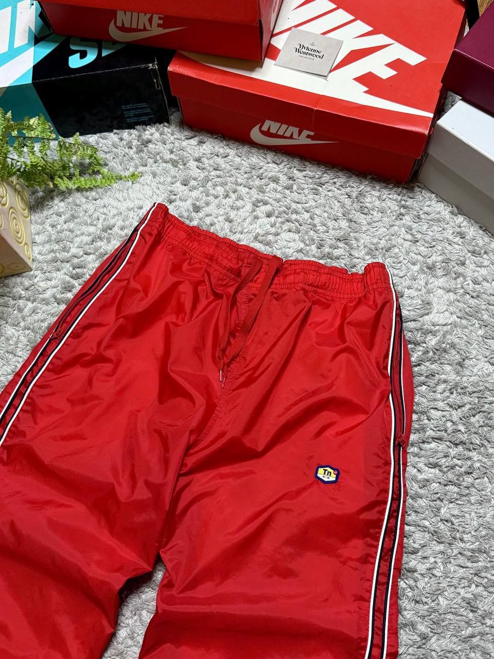 Nike 00s Nike TN Vintage Drill Double Swoosh Logo Retro Pants Y2K Size US 32 / EU 48 - 5 Thumbnail