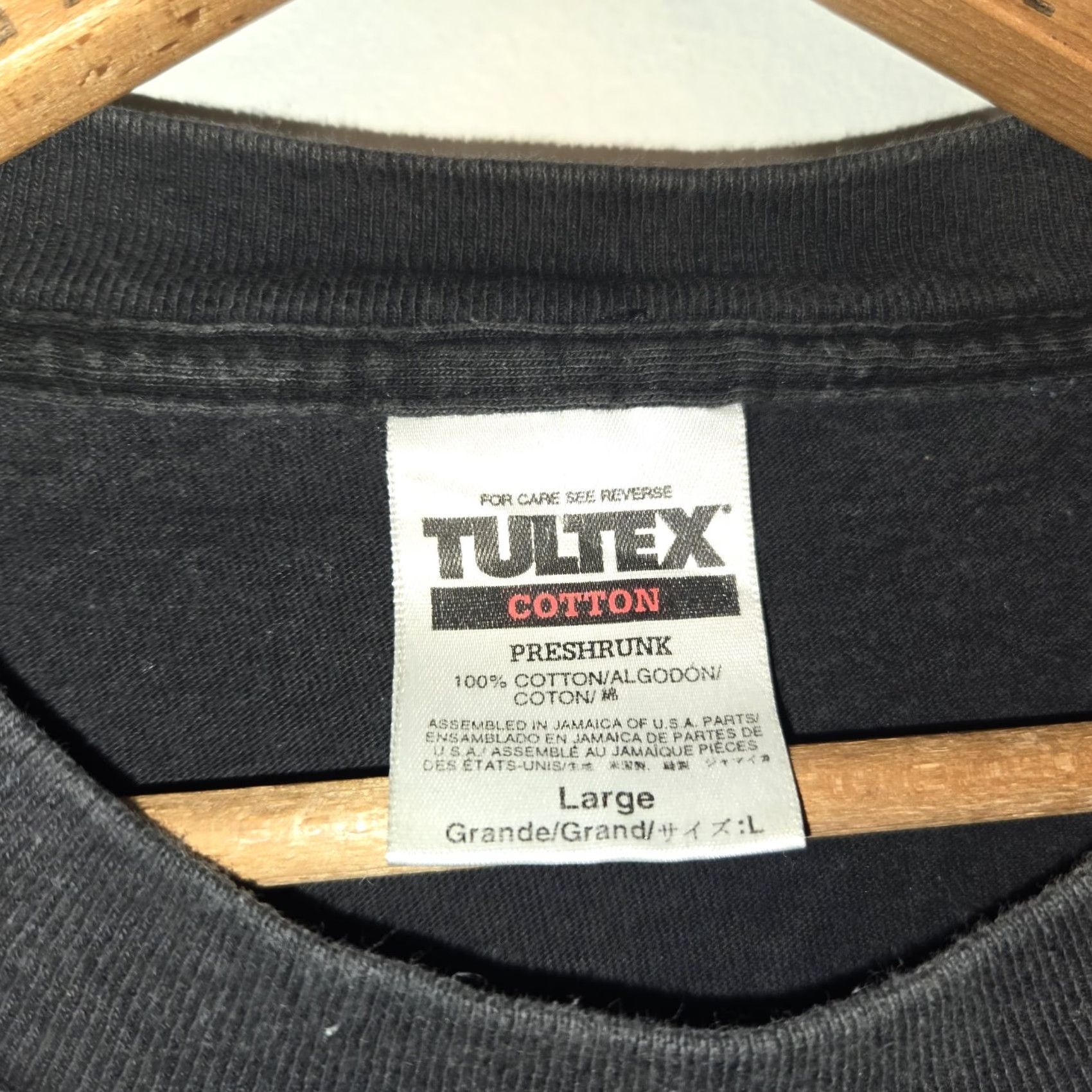 Tultex VINTAGE Ricky Skaggs T-Shirt Black L Tultex Short Sleeve Band Mens 90s 80s Cotton Tag Size US L / EU 52-54 / 3 - 7 Thumbnail