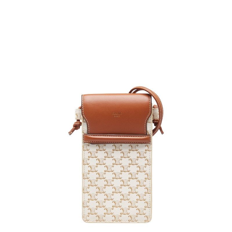 Celine Celine Celine Triomphe PVC Leather Shoulder Bag Canvas Shoulder Bag in Very Good Condition Size ONE SIZE - 1 Thumbnail