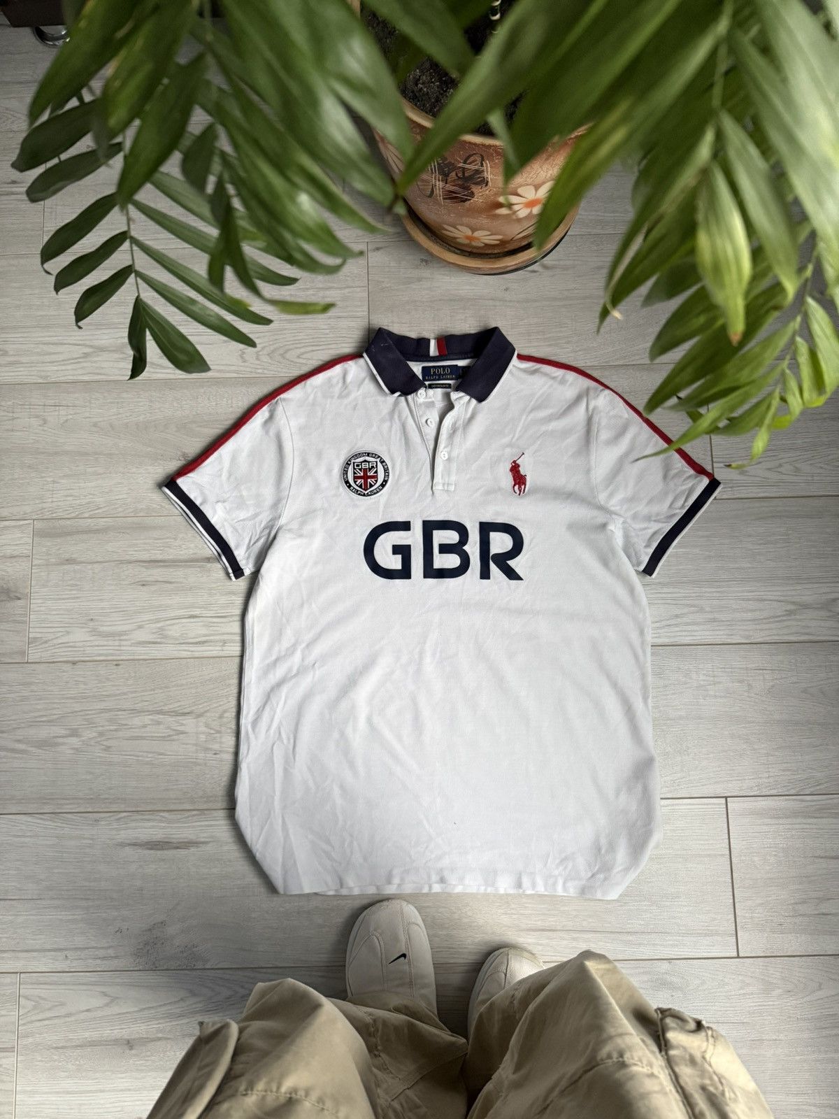 Polo Ralph Lauren × Rugby Ralph Lauren × Vintage Vintage Polo Ralph Lauren polo Great Britain Rugby Shirt Size US L / EU 52-54 / 3 - 1 Thumbnail