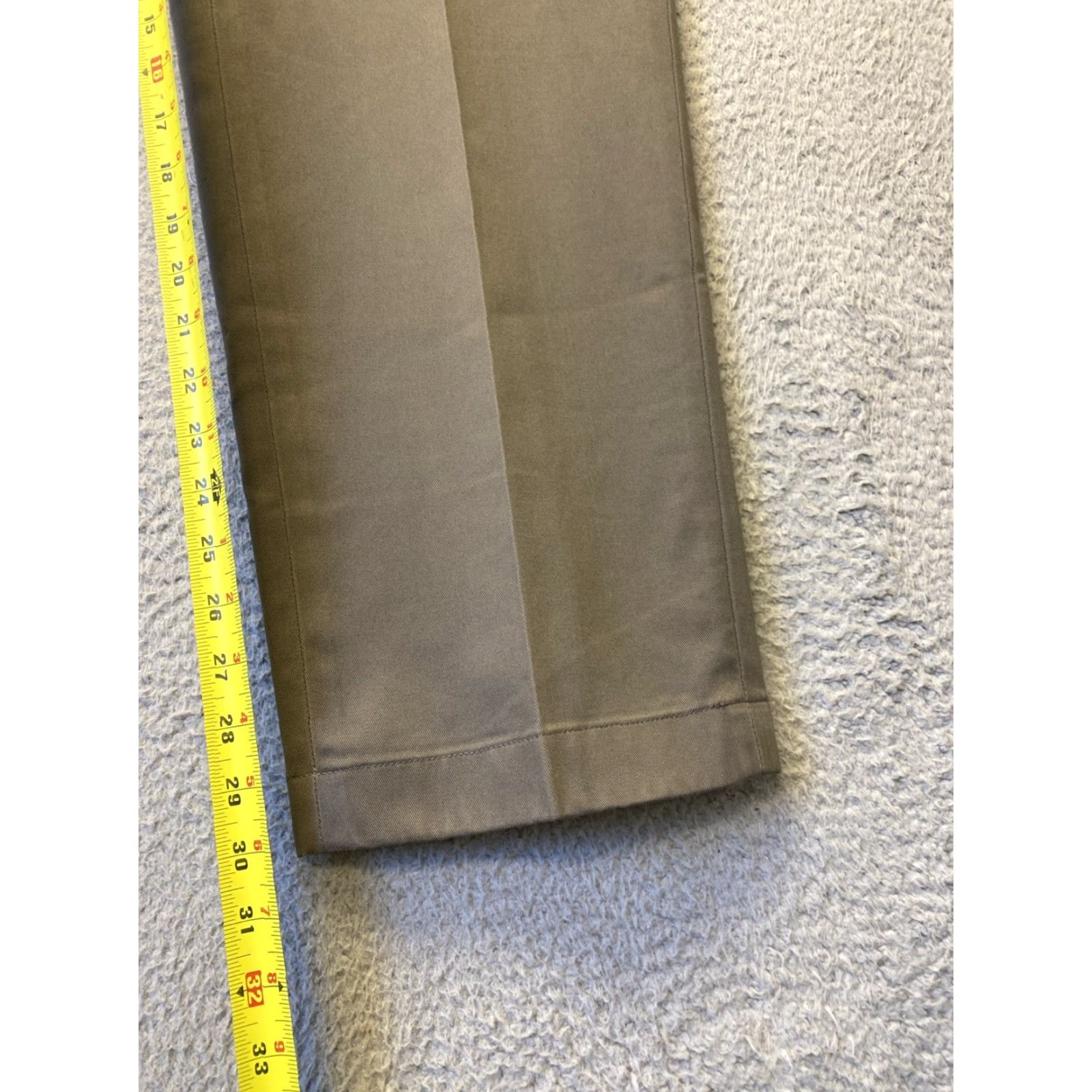 Brooks Brothers BROOKS BROTHERS Mens Chino Pants 38W x 30L Taupe Gray Flat Front Casual Size US 38 / EU 54 - 4 Thumbnail