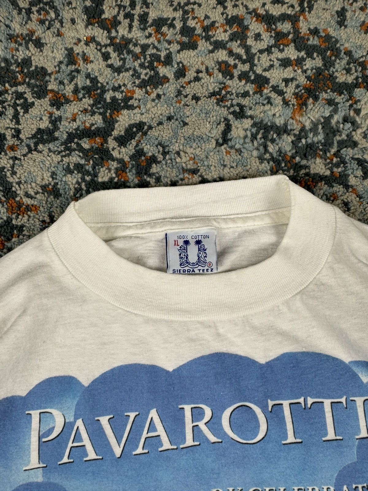 Band Tees Vintage 1991 Luciano Pavarotti tenor opera singer graphic te Size US XL / EU 56 / 4 - 10 Thumbnail