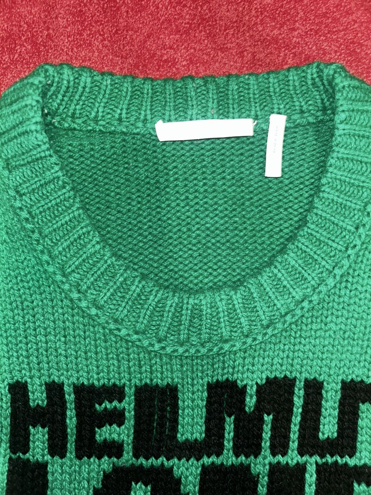 Helmut Lang Helmut Lang Helmut Land Wool Graphic Sweater Size US L / EU 52-54 / 3 - 2 Thumbnail