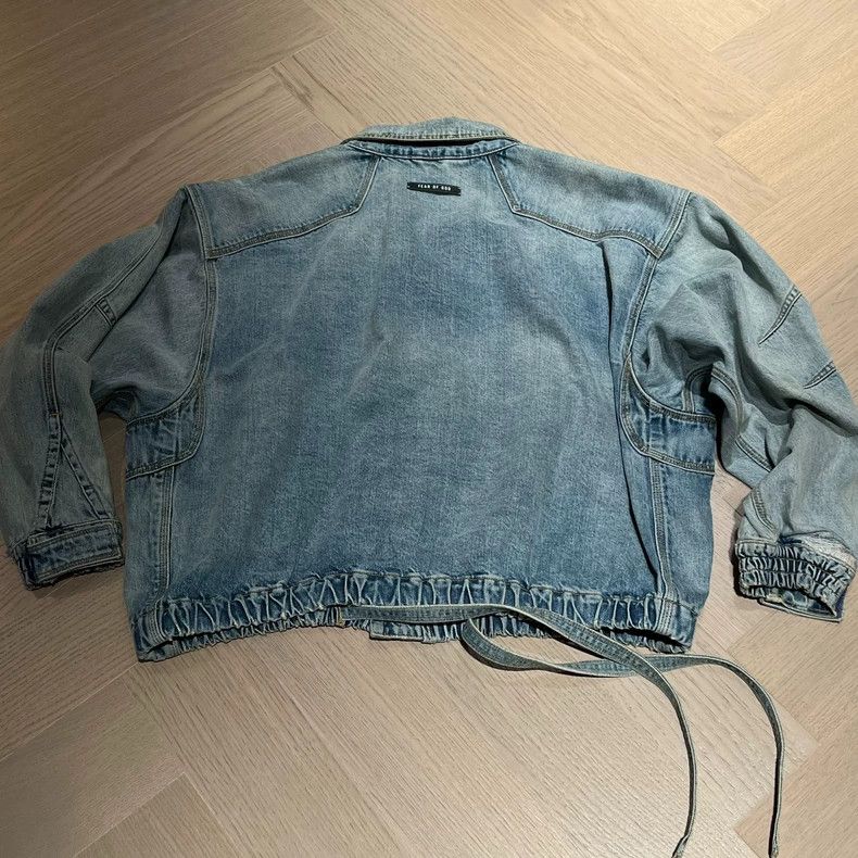 Fear of God Fear of God Washed streamer denim jacket Size US L / EU 52-54 / 3 - 3 Thumbnail