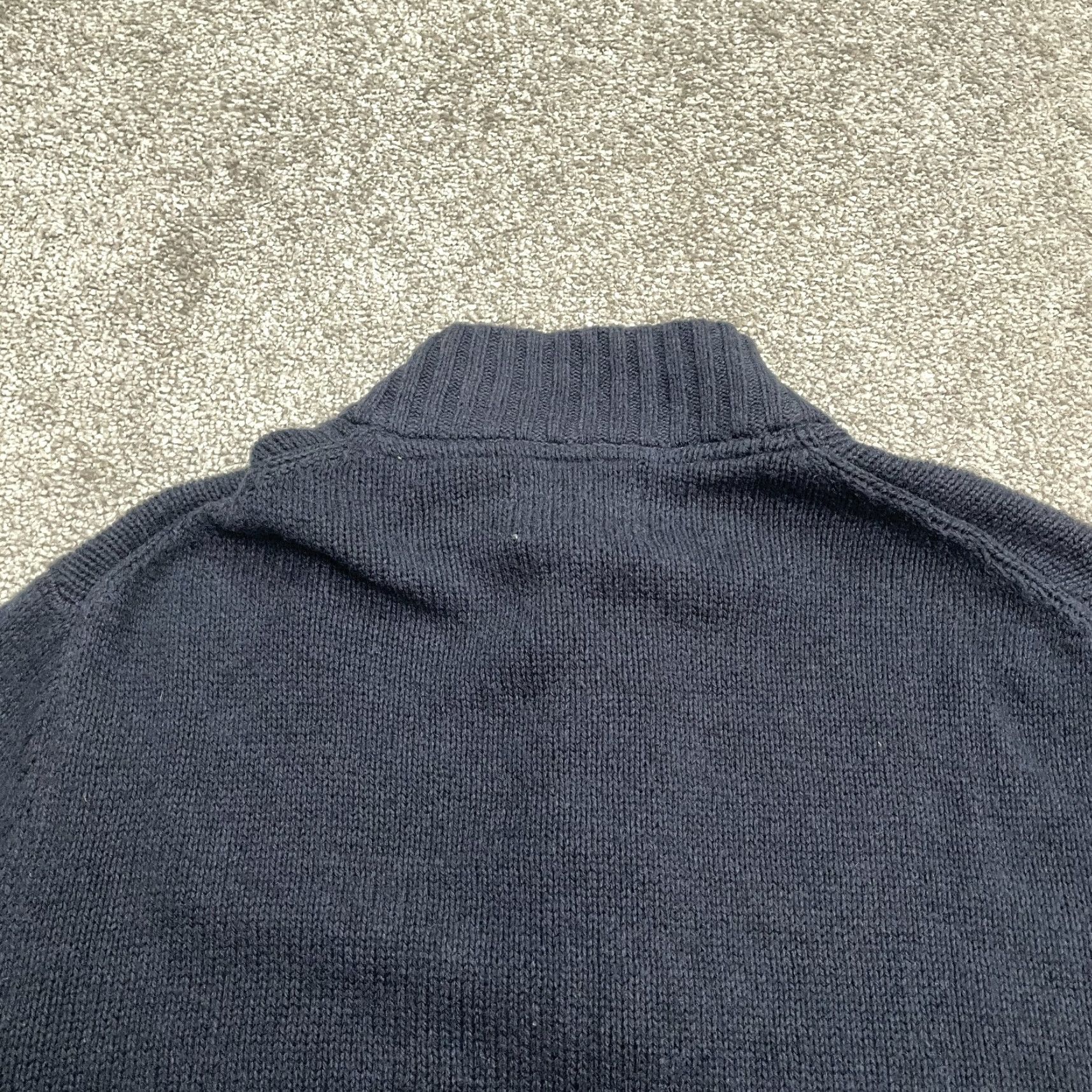 Old Navy Old Navy Sweater Mens Medium Navy 1/4 Zip Mock Neck Knit Pullover Size US M / EU 48-50 / 2 - 4 Thumbnail