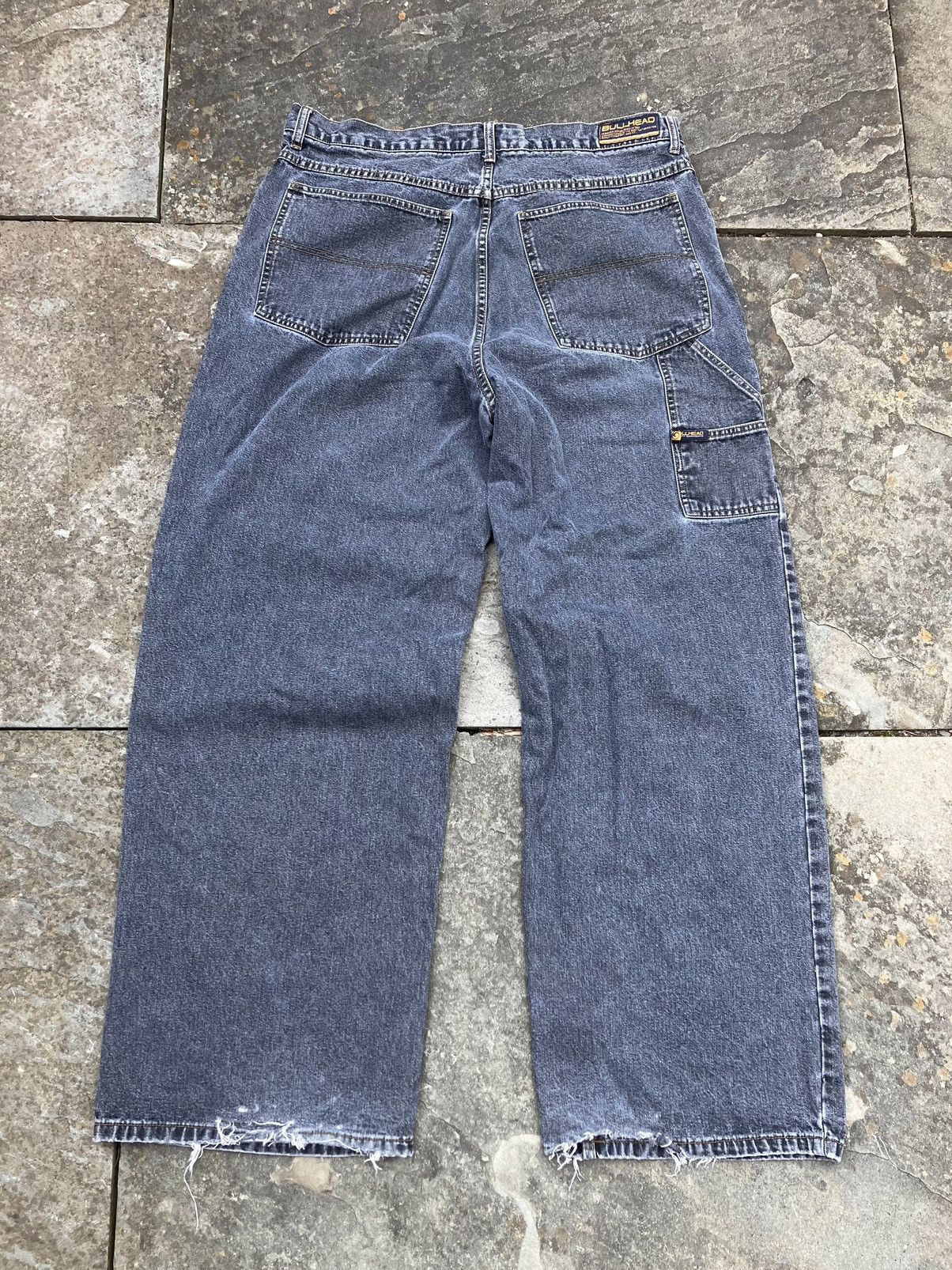 Bullhead Denim Co. Vintage Y2K Bullhead Denim Wide Leg Carpenter Jeans Size US 38 / EU 54 - 2 Thumbnail