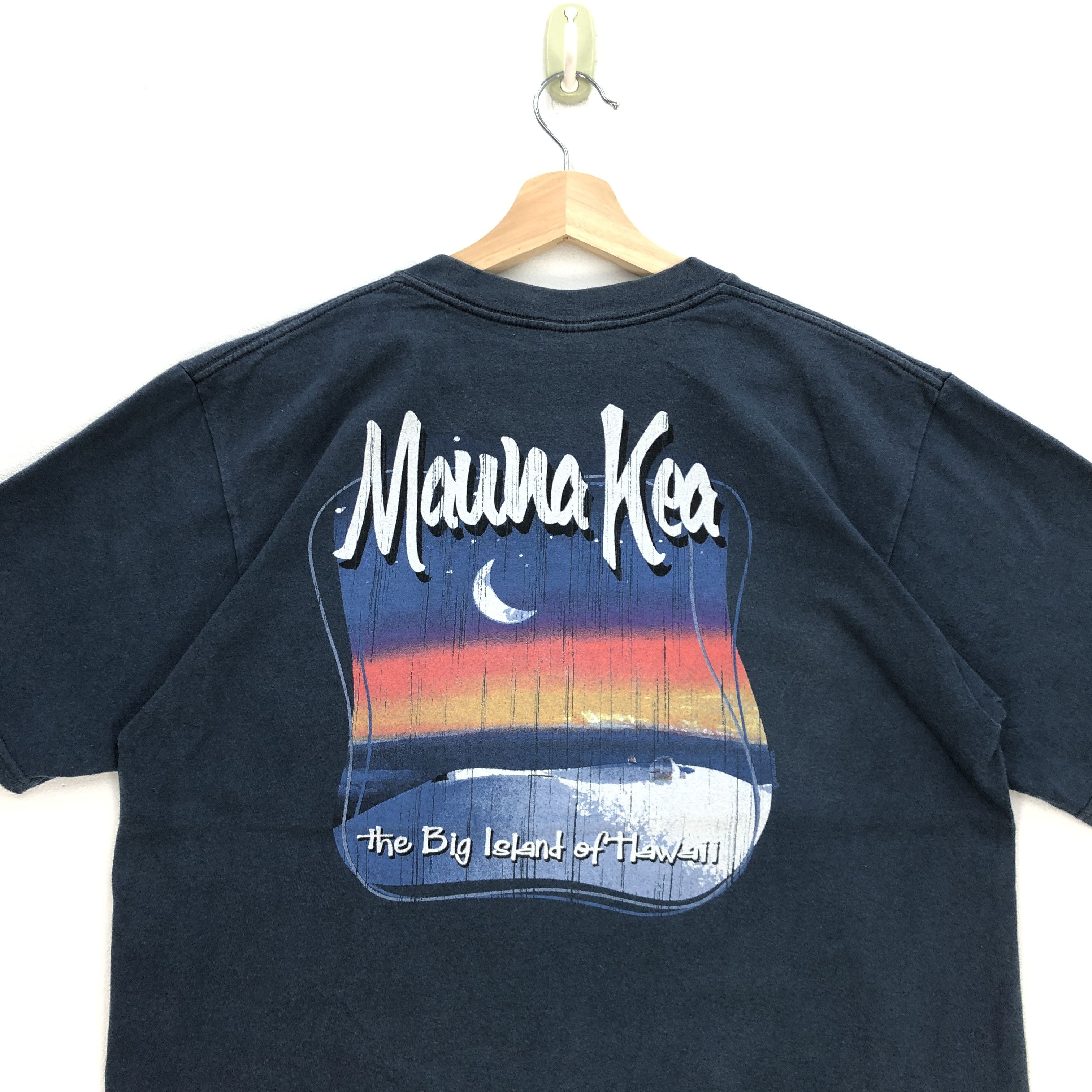 Vintage Vintage 90s Crazy Shirt Mauna Kea T Shirt Hawaiian Tees Size US L / EU 52-54 / 3 - 4 Thumbnail