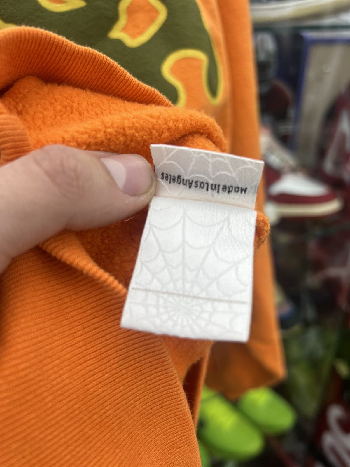 Sp5der Sp5der worldwide beluga hoodie orange - size medium Size US M / EU 48-50 / 2 - 5 Thumbnail