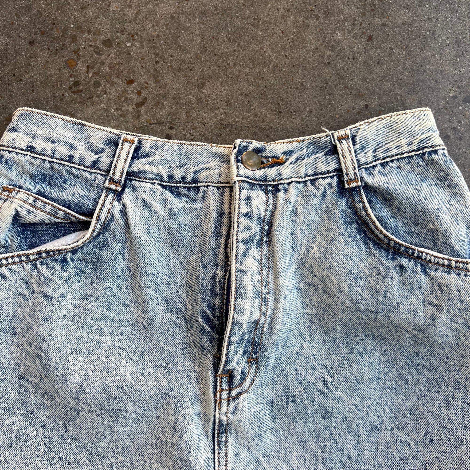 Vintage Vintage 80s Denim Skirt Size 28" / US 6 / IT 42 - 4 Thumbnail