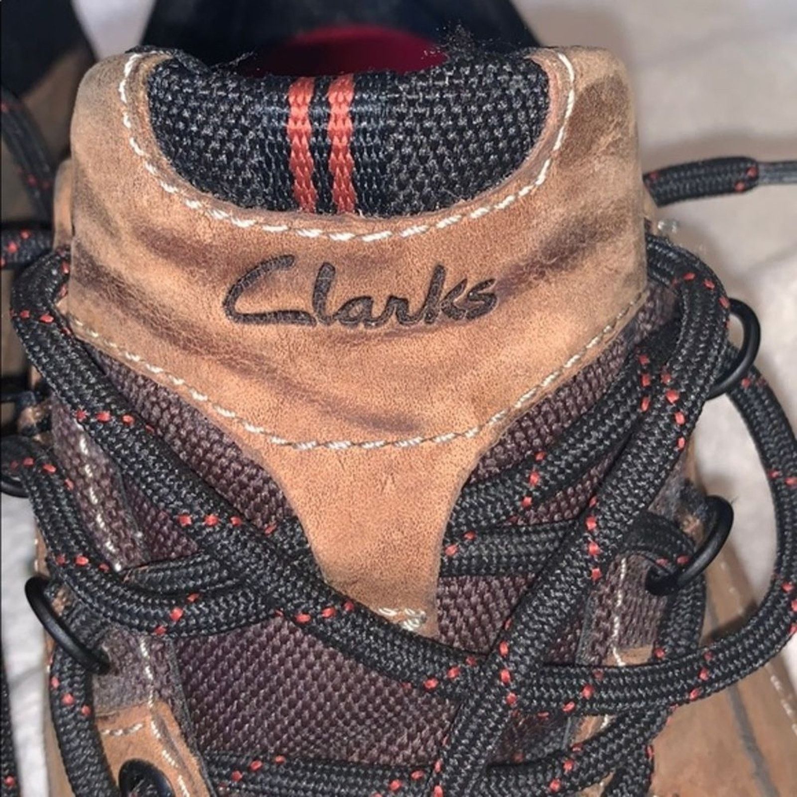 Clarks Clark's Brown Leather Outdoor Sneakers | Sz 10W Size US 10 / EU 43 - 8 Thumbnail