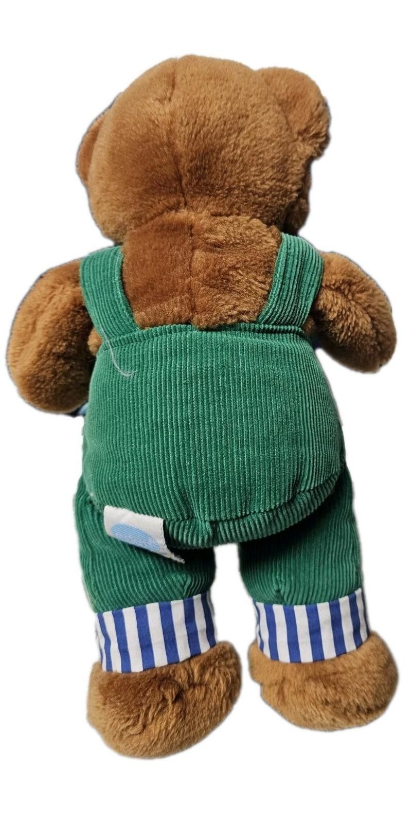 Other VTG 1997 Eden Bear Green Corduroy Overalls 10" Plush Size ONE SIZE - 2 Thumbnail