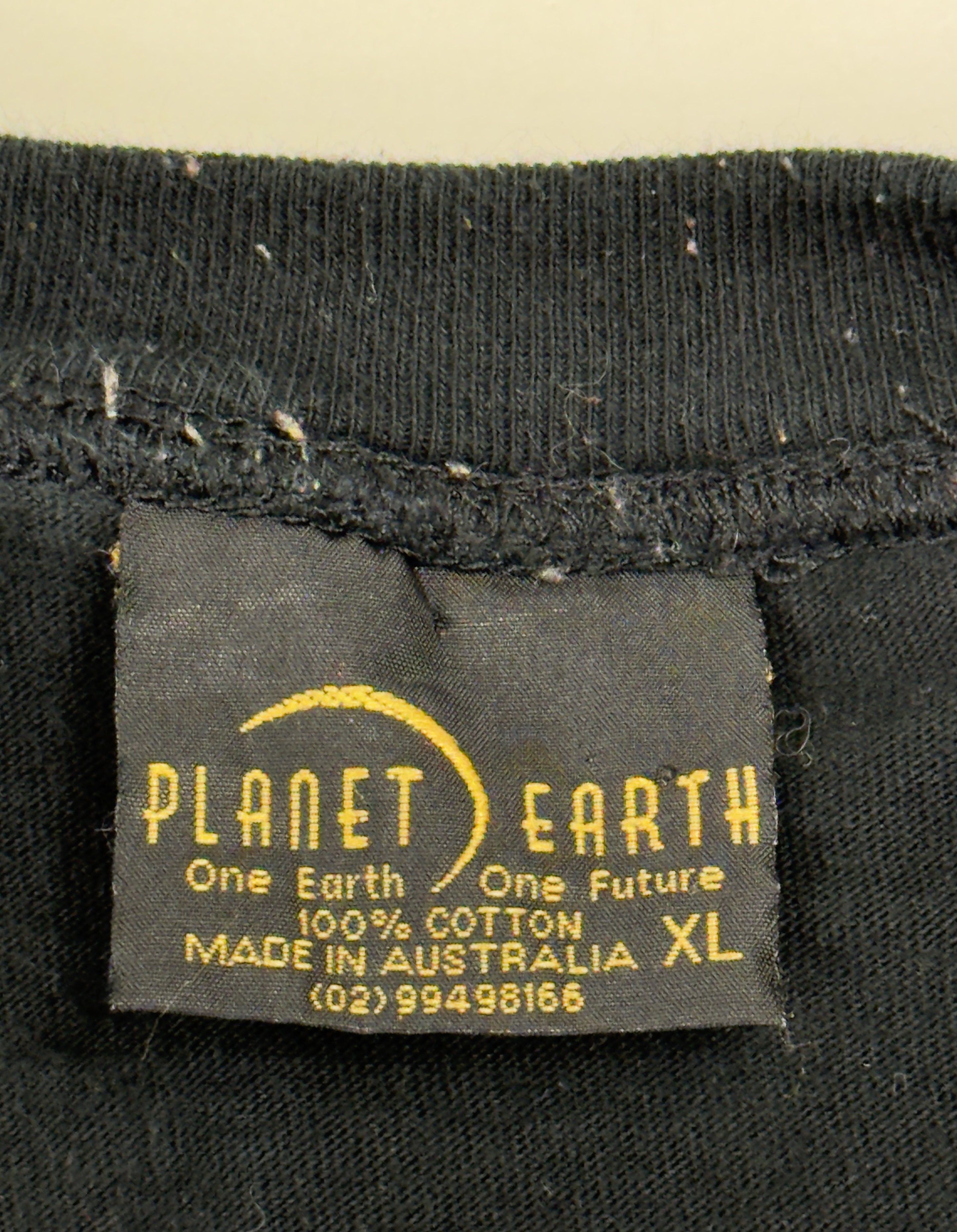 Vintage Vintage Planet Earth Australia Flaming Biker Eagle T-Shirt Size US XL / EU 56 / 4 - 4 Thumbnail