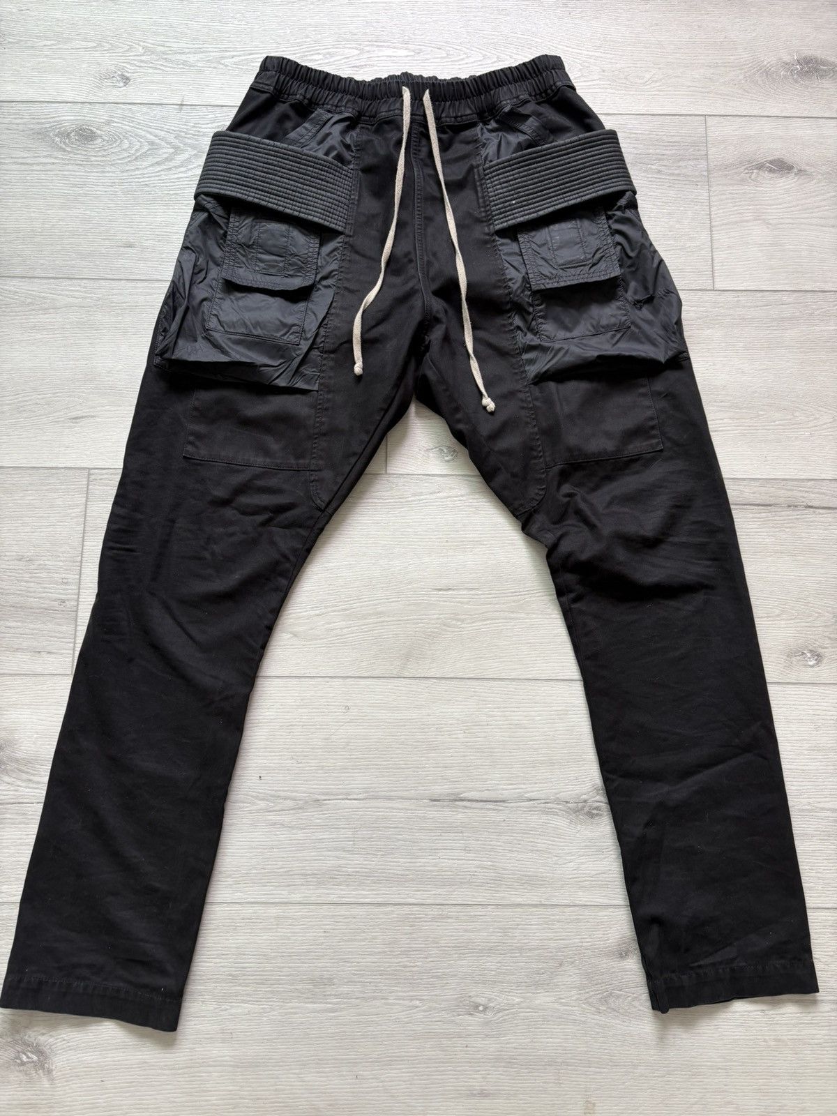 Black Porterville Double Cargo Jumbo Belas Denim Cargo Pants