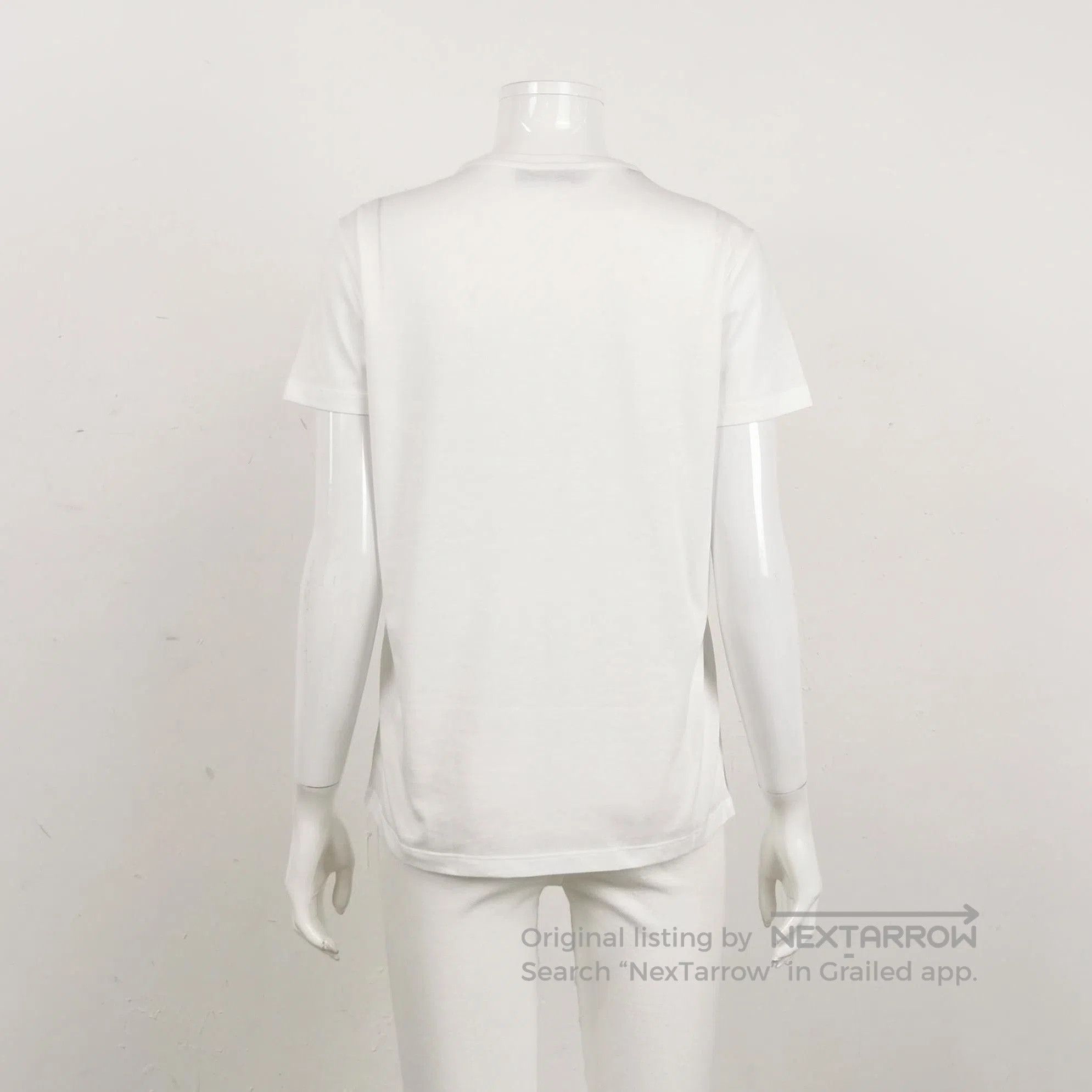 Prada Prada Classic Cotton Crew Neck T. Size L / US 10 / IT 46 - 2 Thumbnail
