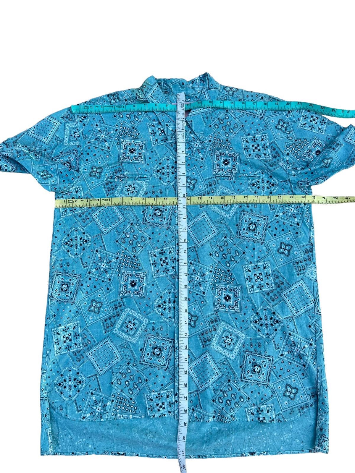 Vintage ICE FIRE JAPAN Two Pocket Paisley Oversize Shirt Size US L / EU 52-54 / 3 - 3 Thumbnail