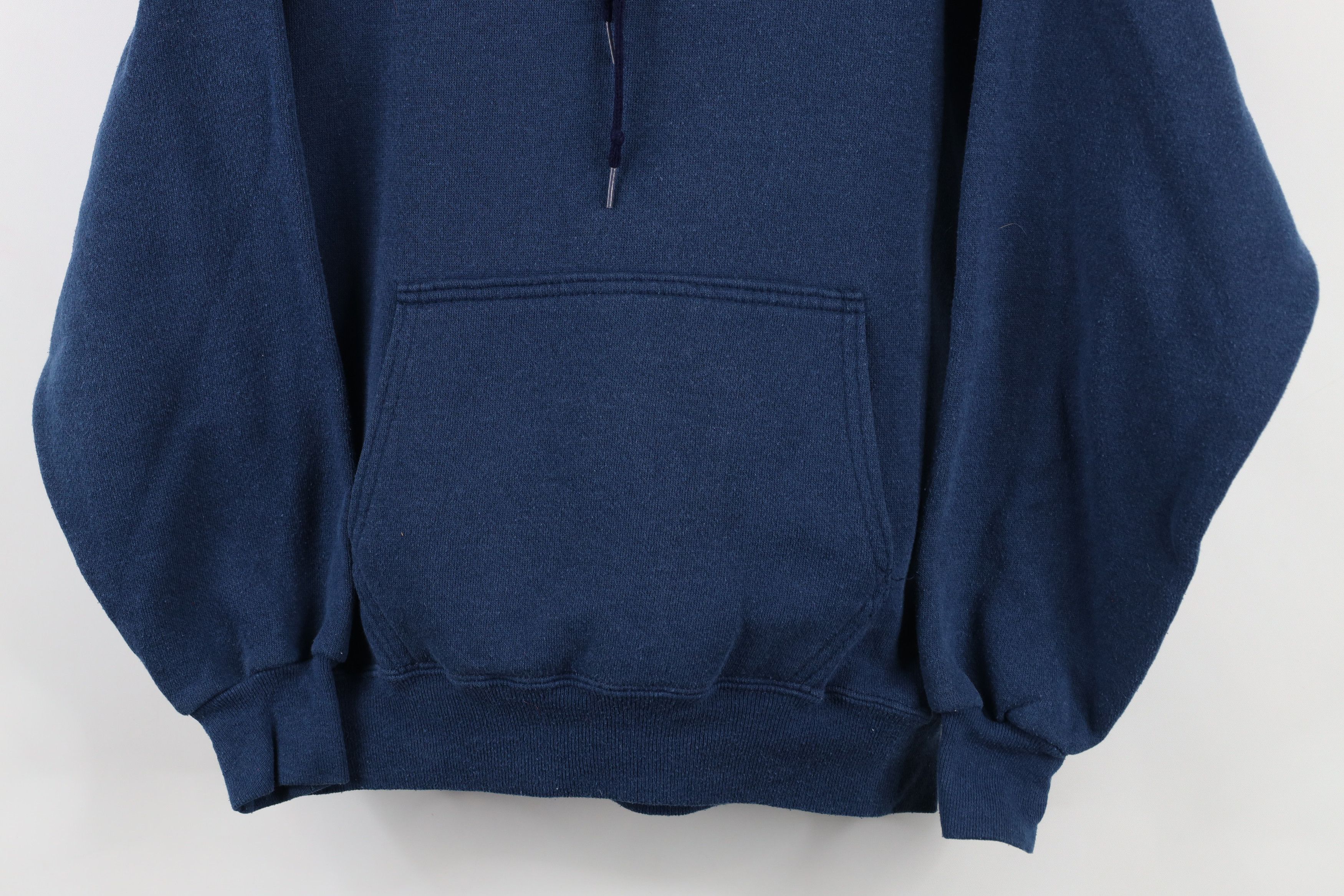 Vintage Vintage 80s 90s Streetwear Blank Hoodie Sweatshirt Blue USA Size US S / EU 44-46 / 1 - 3 Thumbnail