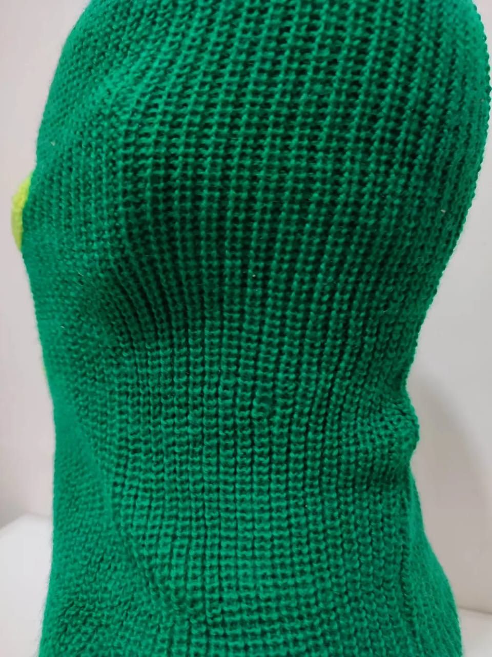 Other Unknown Green 3 Hole Masked Balaclava Hats Size ONE SIZE - 5 Thumbnail