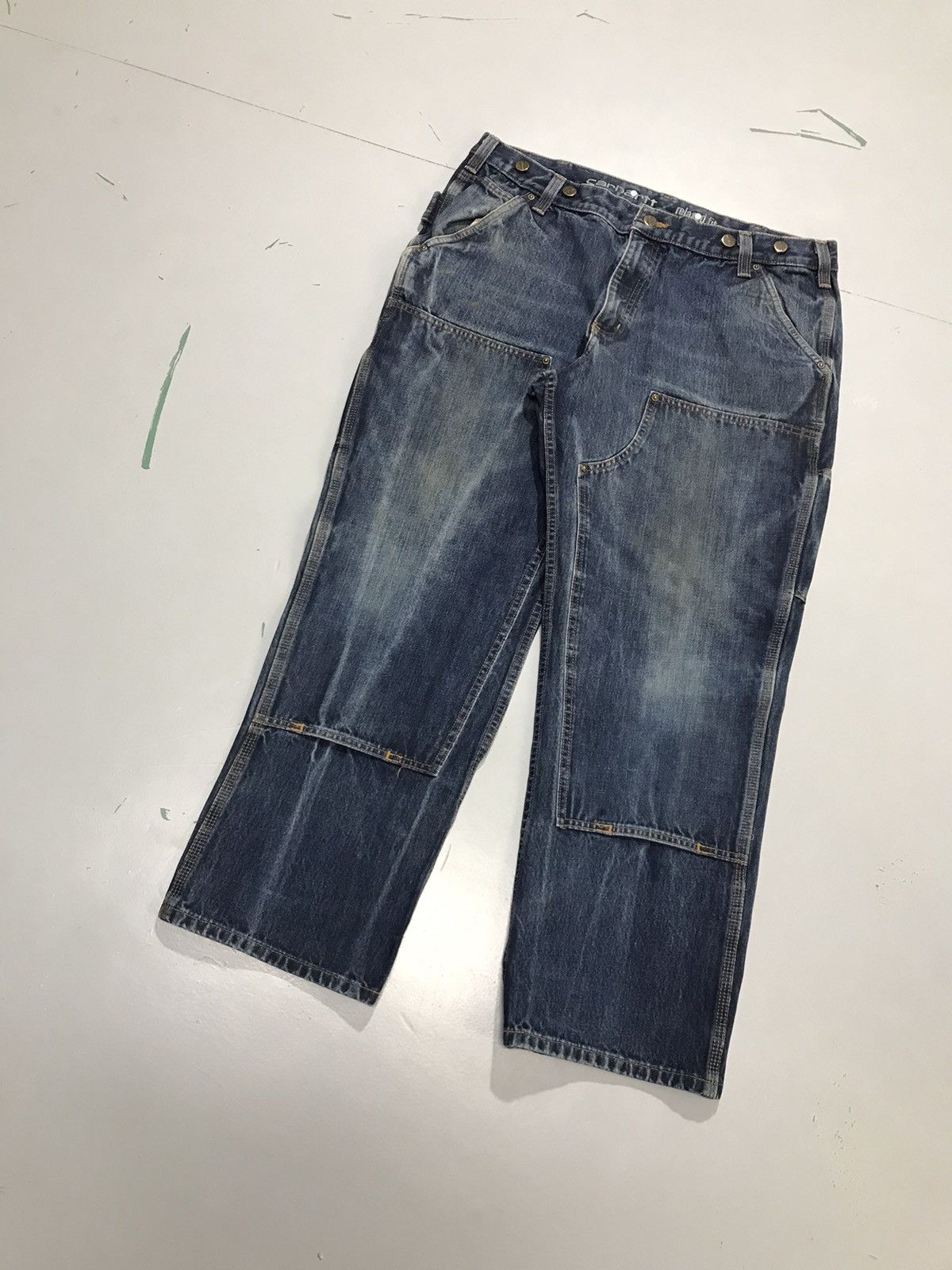 Carhartt Vintage Carhartt double knee workwear denim Size US 36 / EU 52 - 3 Thumbnail