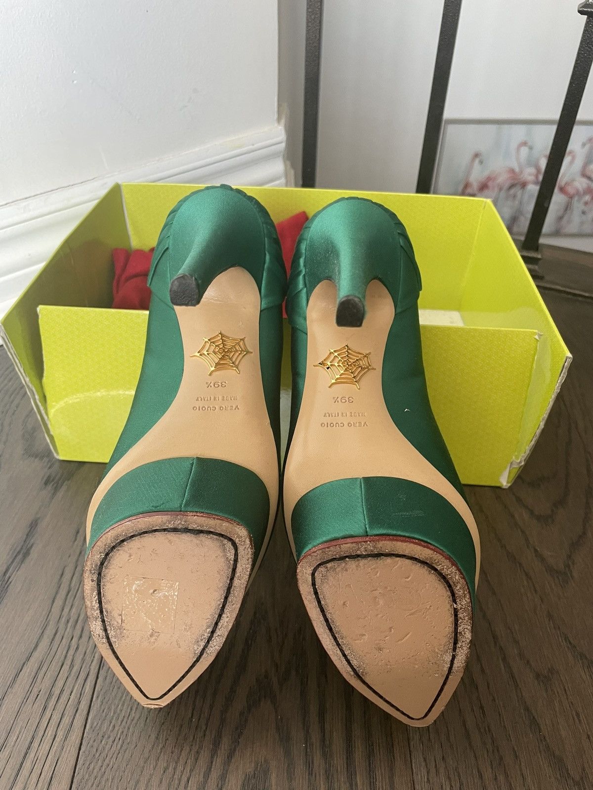 Charlotte Olympia Charlotte Olympia Satin Paloma Platform Pumps Size US 9.5 / IT 39.5 - 3 Thumbnail