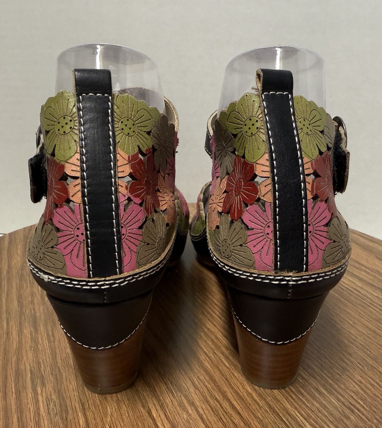 Other Spring Step L’Artiste Women Black/Multi Avnia Ankle Sandal Size US 11 / IT 41 - 3 Thumbnail