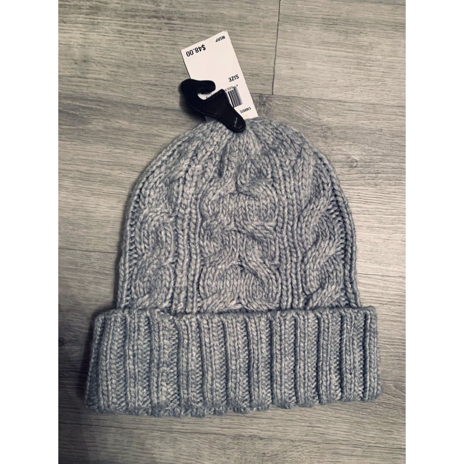 Michael Kors Michael Kors Beanie Hat Women’s One Size Gray Cable Knit Winter Fall Logo Classic Winter Women’s Beanie Size ONE SIZE - 3 Thumbnail