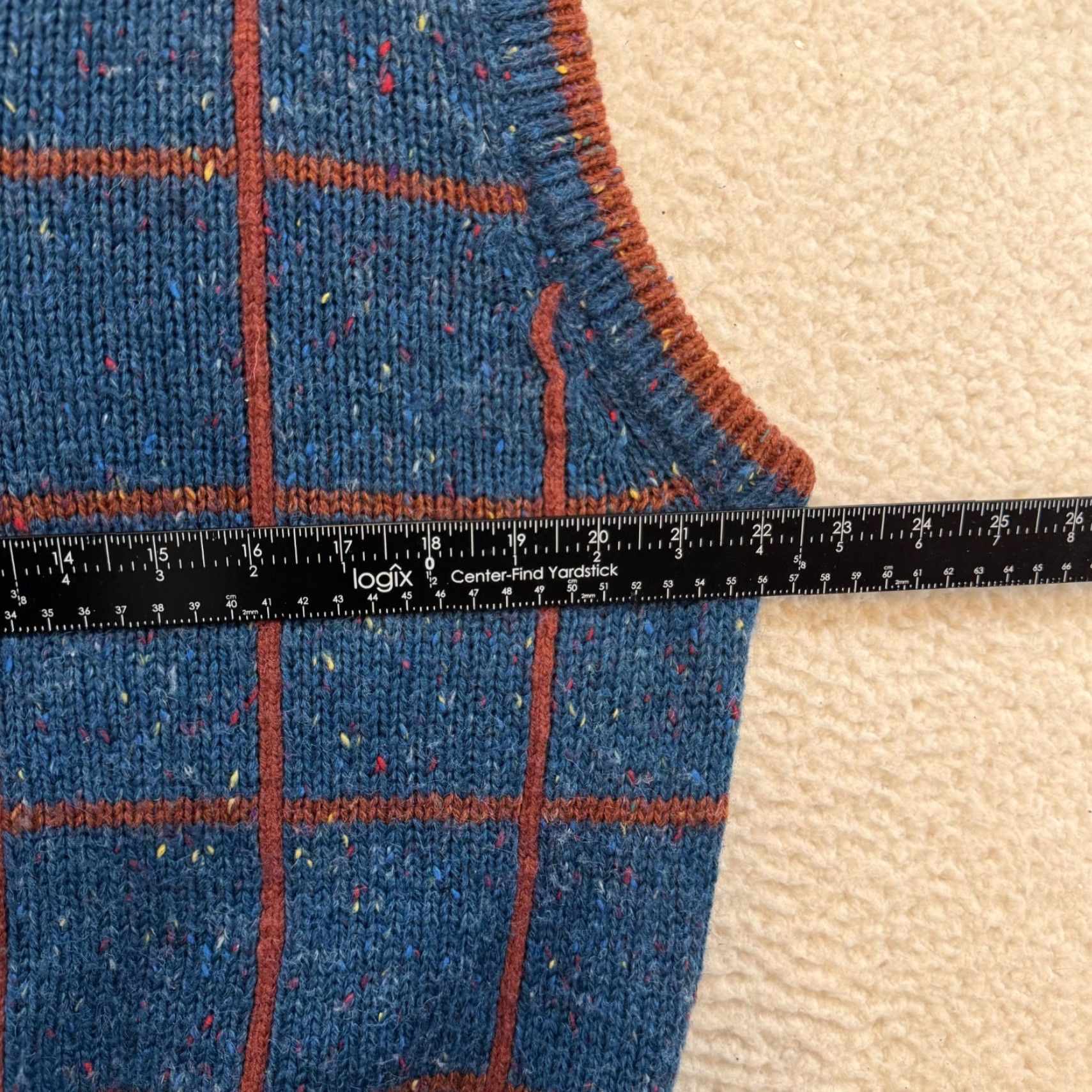 Vintage VINTAGE The Sundays Sportswear Co Sweater Vest Wool Blend Plaid Blue Large Mens 1990s Golf Grandpa Preppy Vest Size US L / EU 52-54 / 3 - 4 Thumbnail