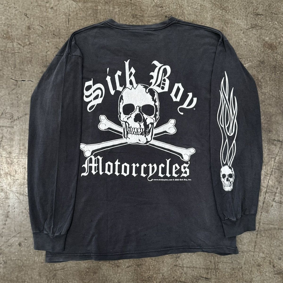 Harley Davidson × Vintage vintage 2000 sickboy motorcycle club Flame hit L/S Size US L / EU 52-54 / 3 - 1 Thumbnail