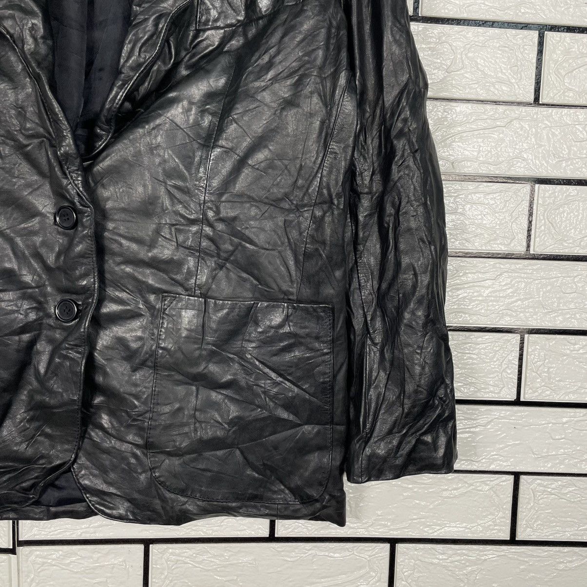 Japanese Brand C'est Chouette Leather Jacket Size M / US 6-8 / IT 42-44 - 4 Thumbnail