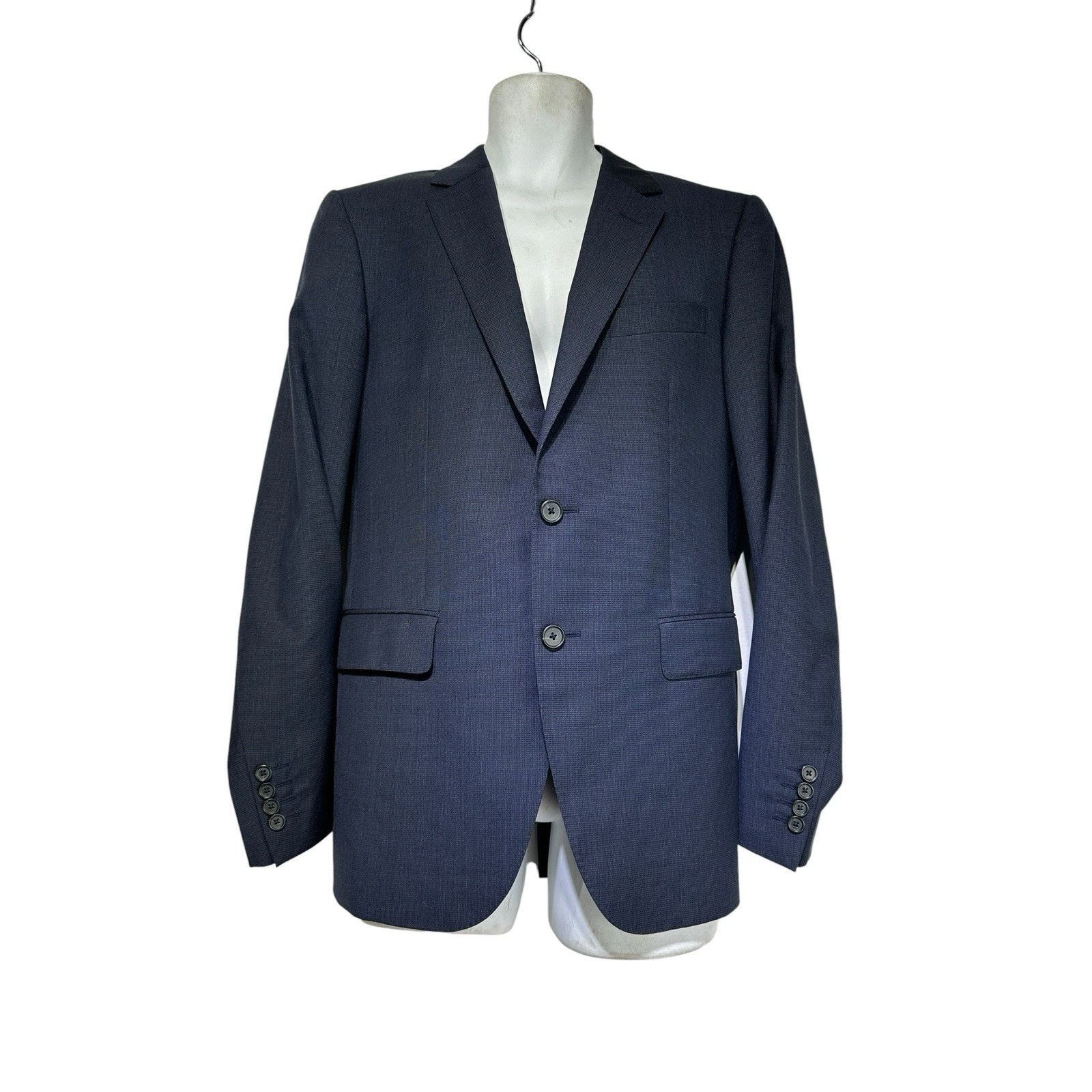 Lanvin Lanvin mens Size 40 blue wool sports coat blazer Size 40R - 1 Thumbnail