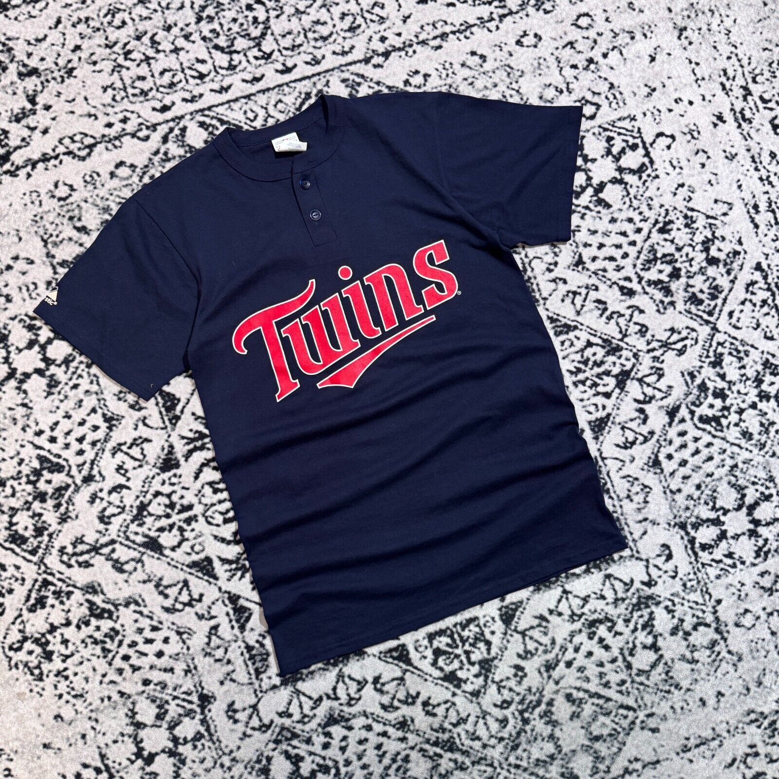 Majestic × Vintage Vintage Majestic Navy Cotton Regular Fit T-Shirt Size S NFL Size US S / EU 44-46 / 1 - 3 Thumbnail