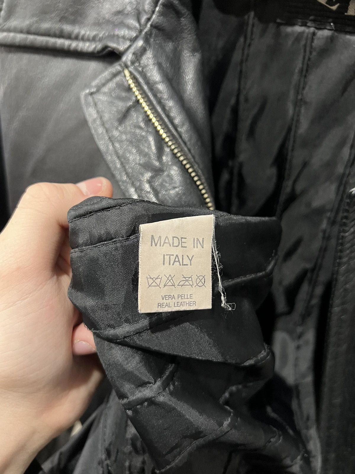 Genuine Leather × Vera Pelle Vera Pelle Real Leather Vintage Jacket Italy Soft Size US M / EU 48-50 / 2 - 7 Thumbnail